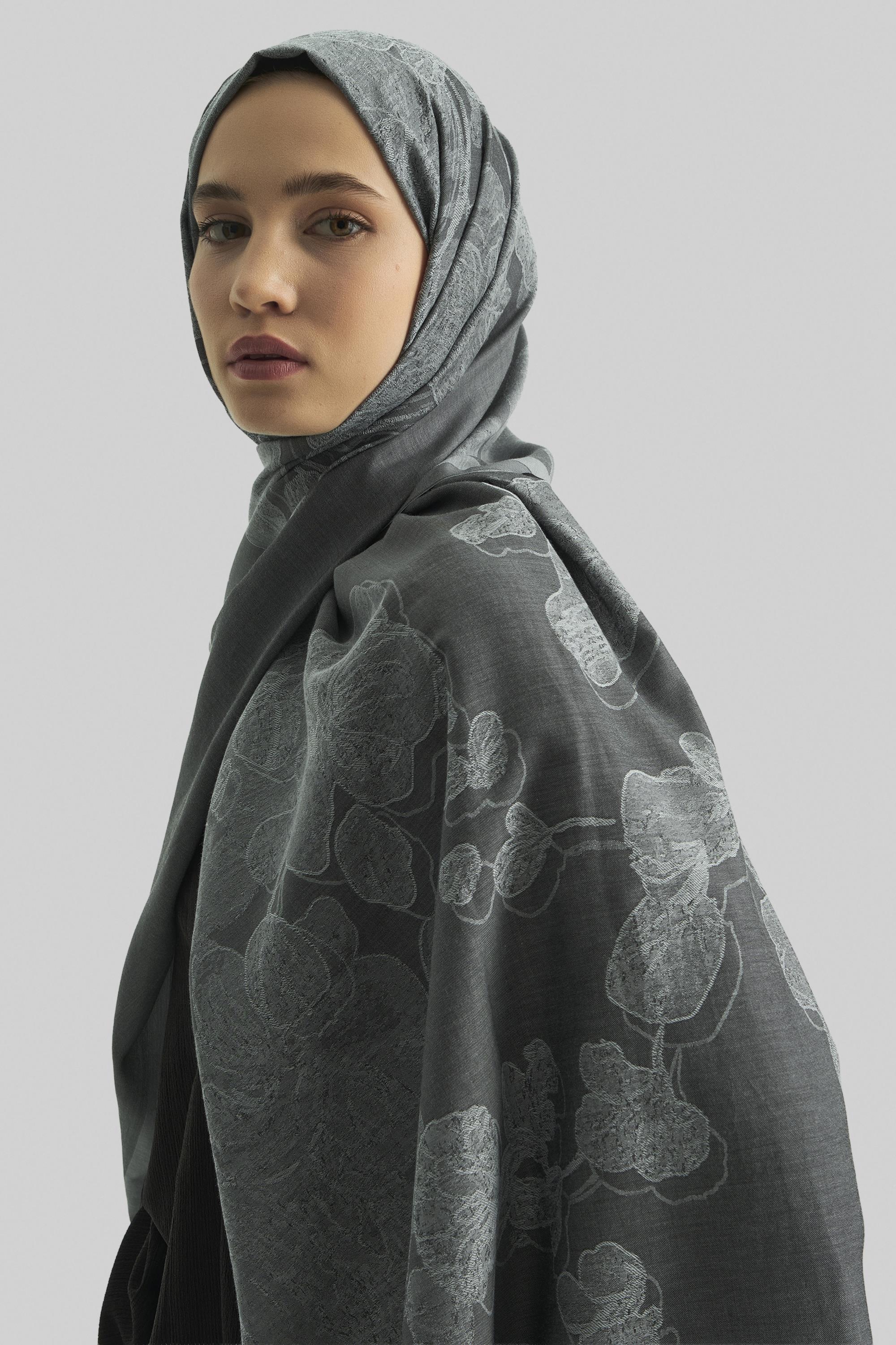 EFRAZ PAMUK İPEK ŞAL-ANTRASİT