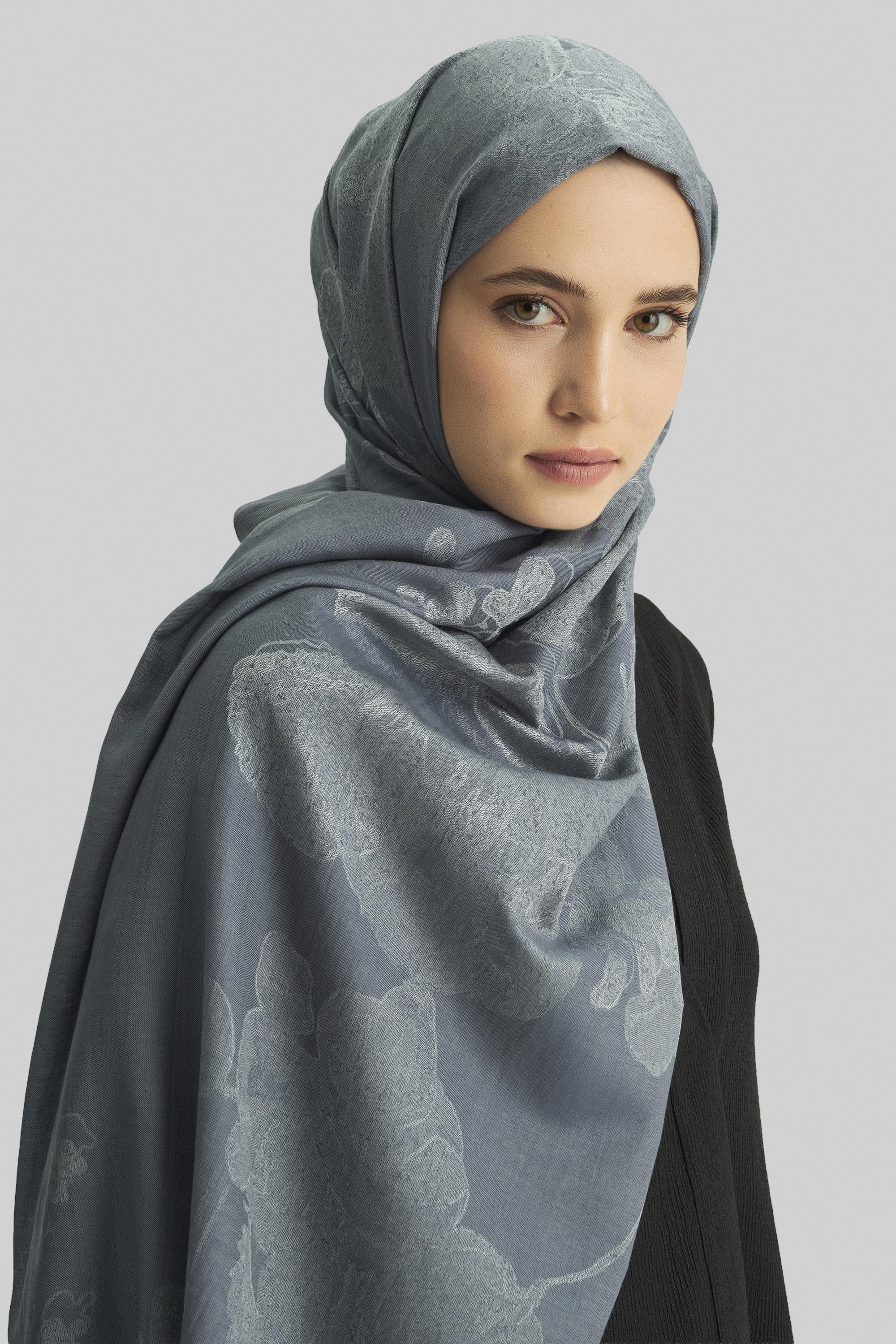 EFRAZ PAMUK İPEK ŞAL-MAVİ