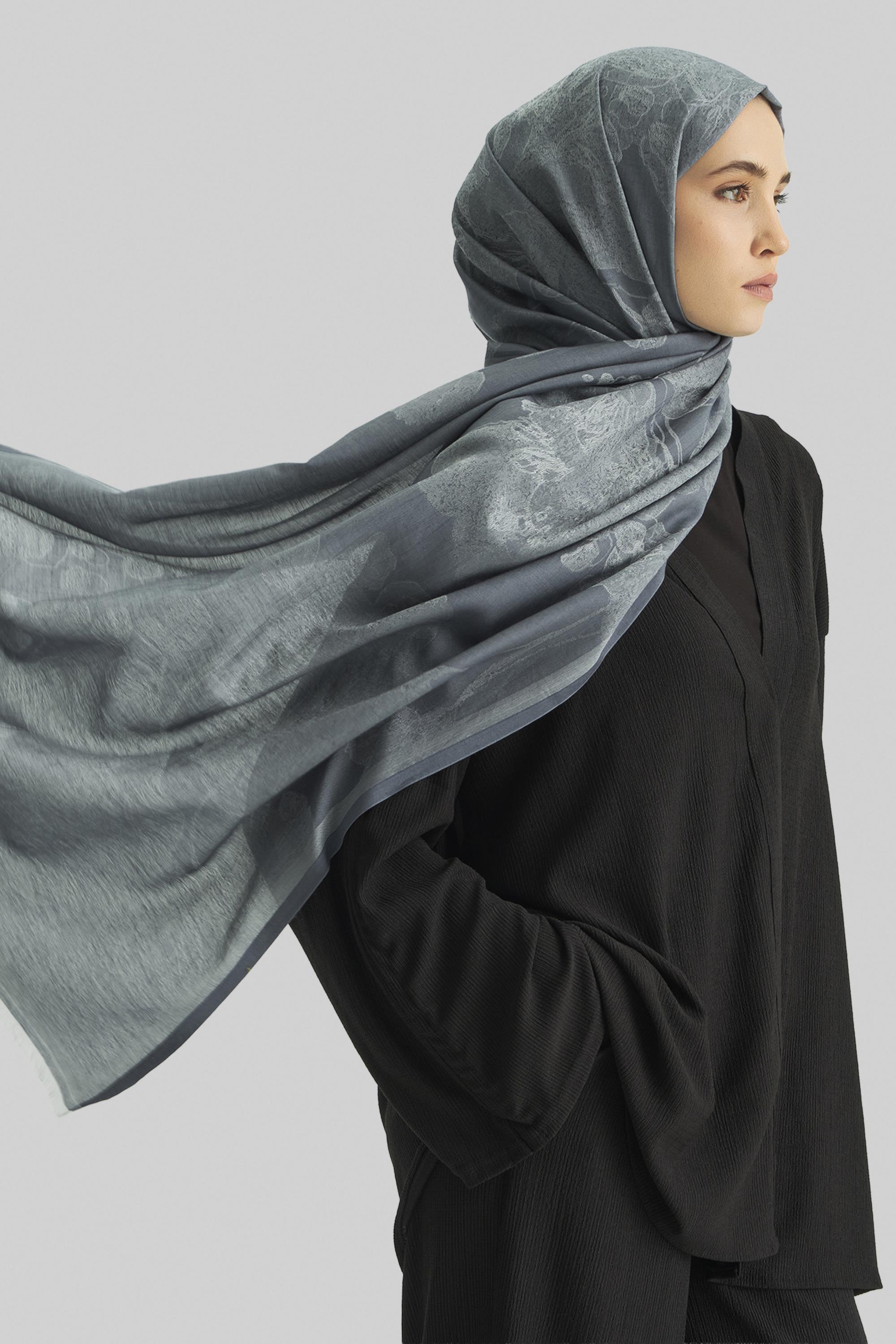 EFRAZ PAMUK İPEK ŞAL-MAVİ