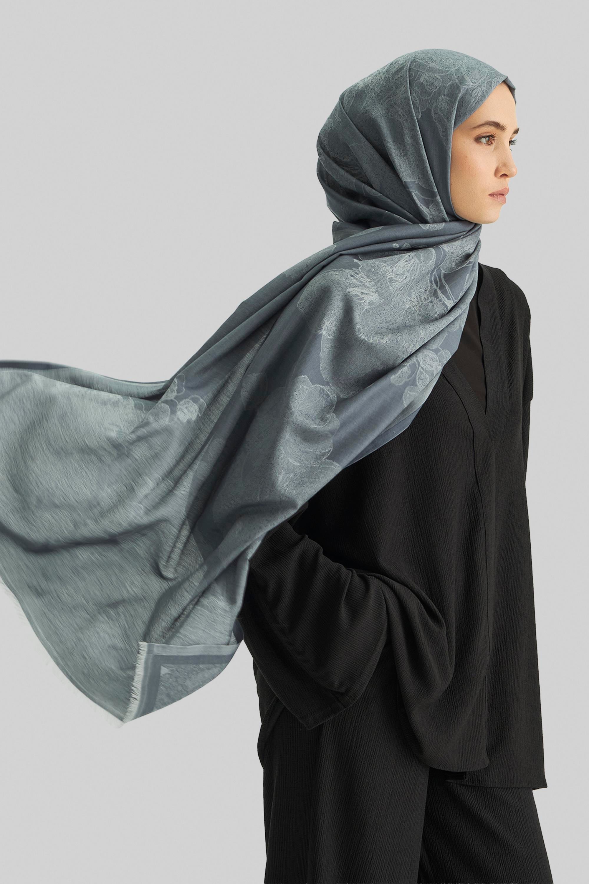 EFRAZ PAMUK İPEK ŞAL-MAVİ