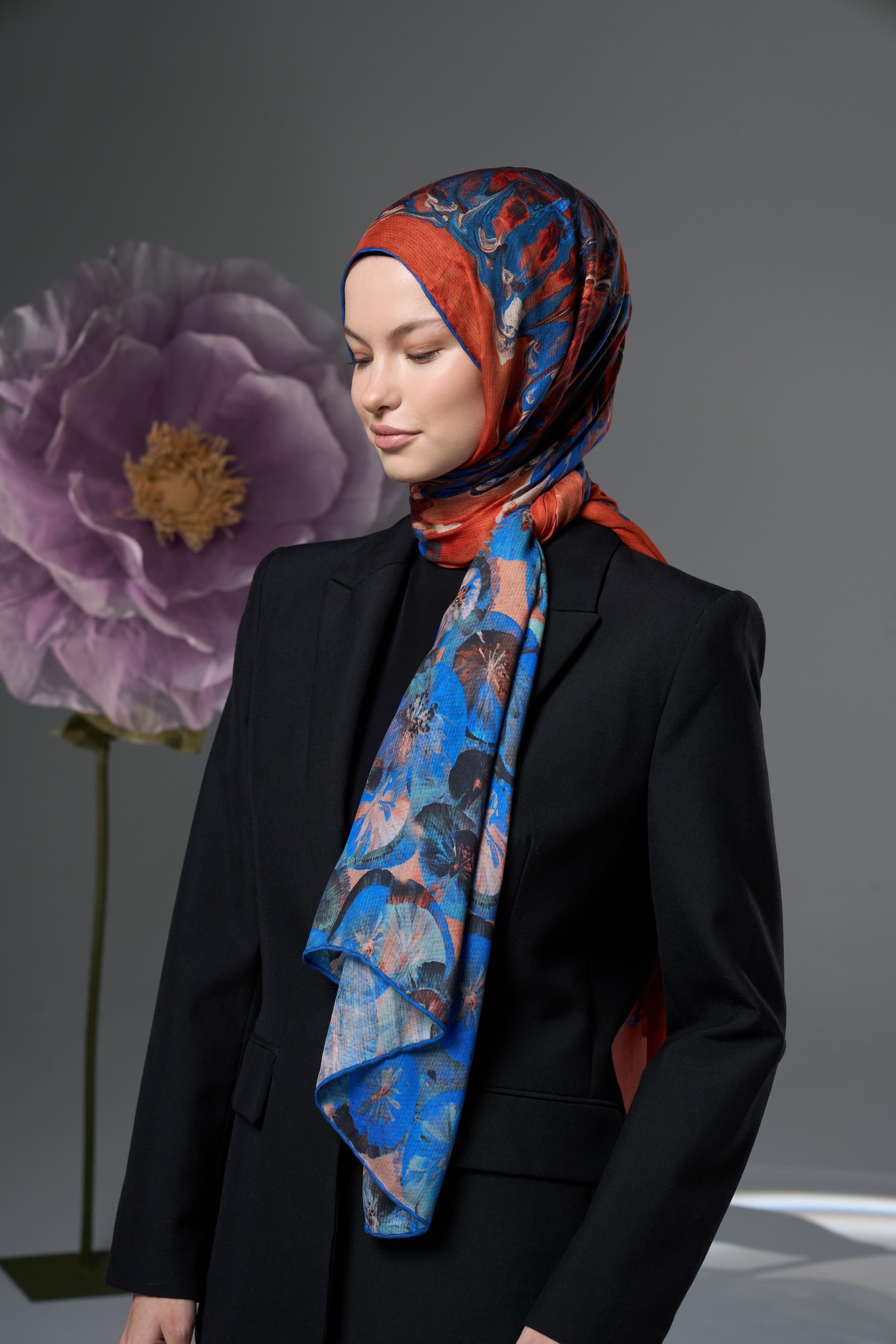 ESPER MODAL İPEK ŞAL 70*190 – TURUNCU