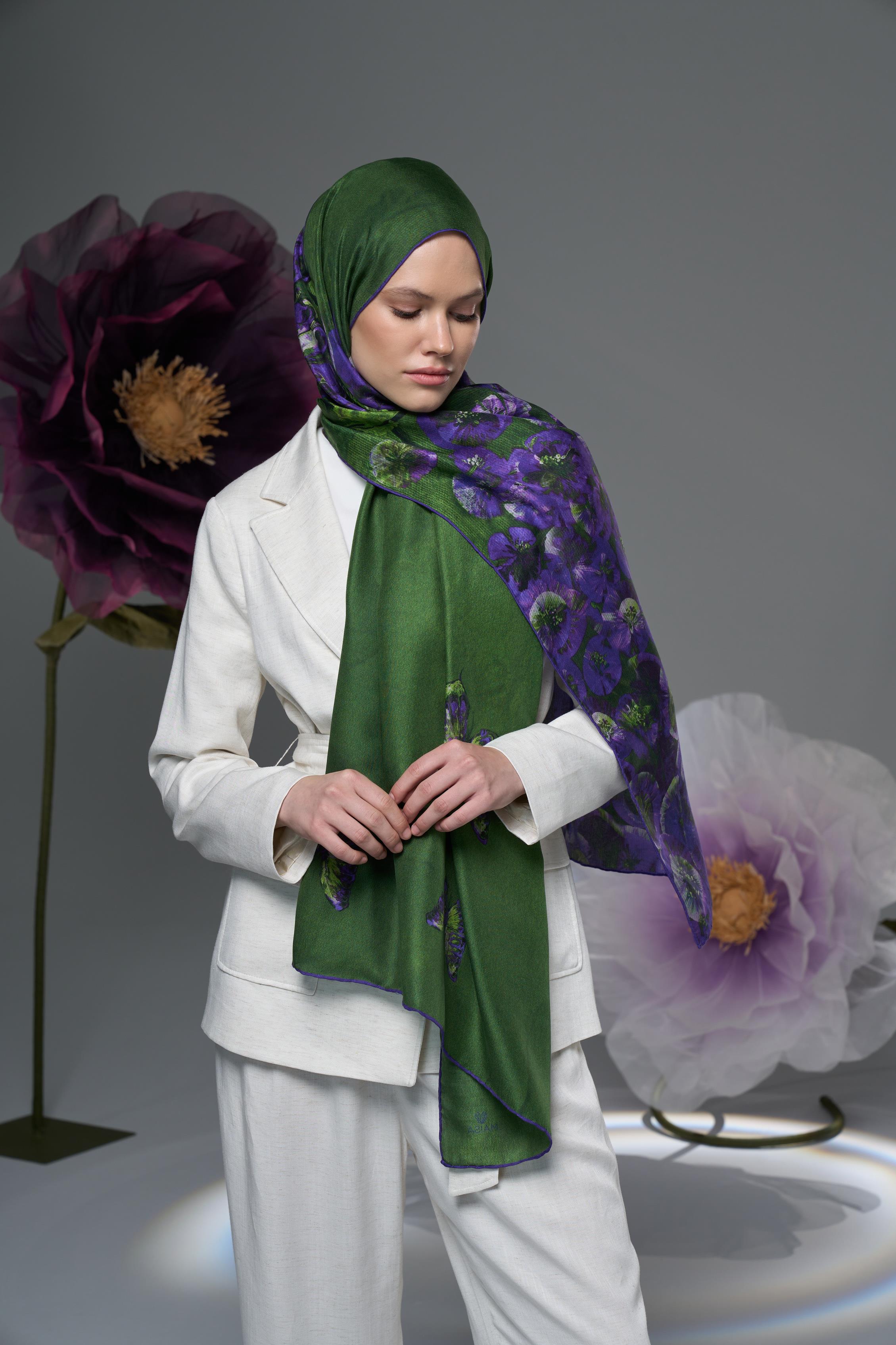 ESPER PAMUK İPEK ŞAL 70*190 – MOR