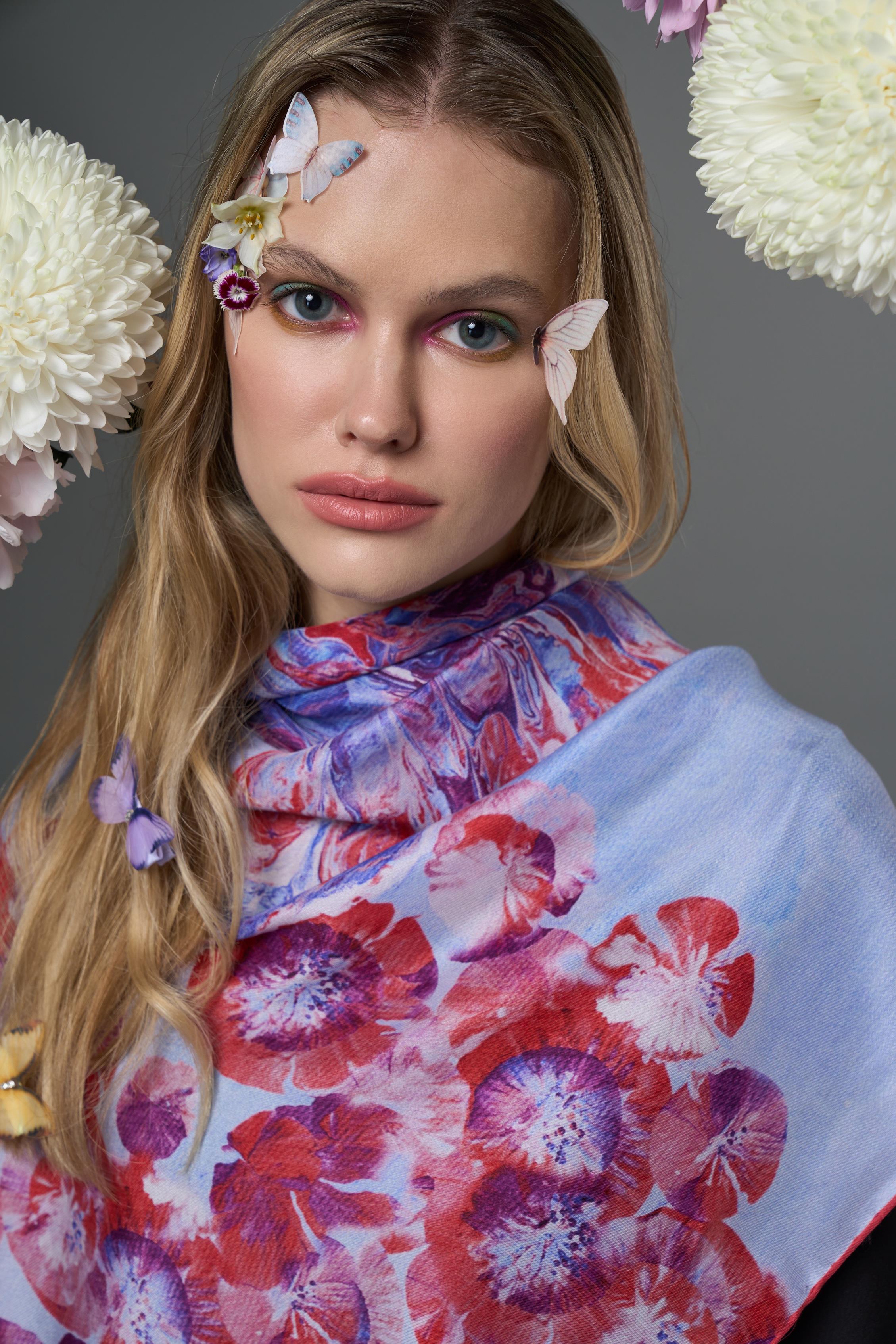 ESPER PAMUK İPEK ŞAL 70*190 – PEMBE