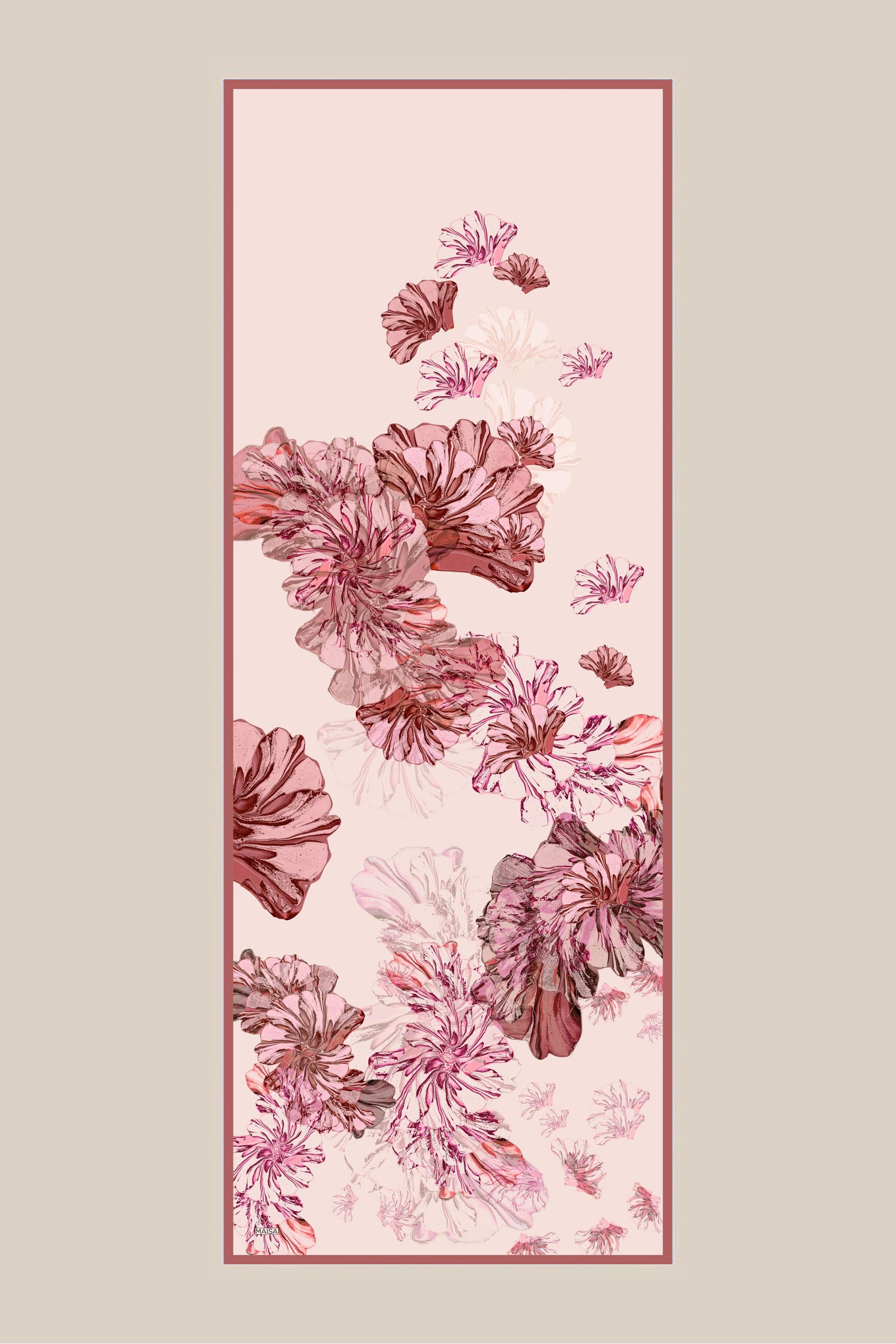 EZGİN PAMUK İPEK ŞAL 70*190 CM - PUDRA PEMBE