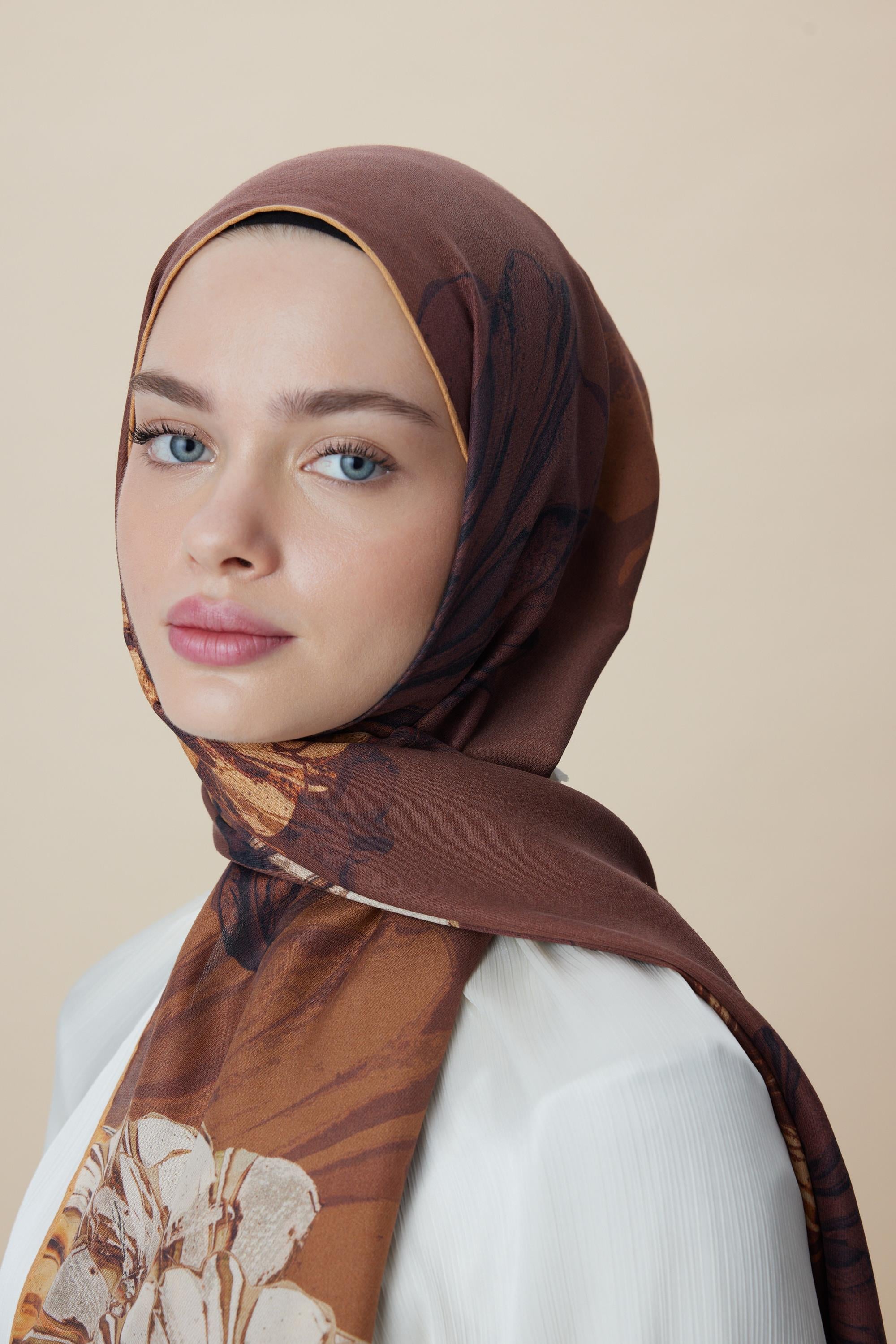 EZGİN PAMUK İPEK ŞAL 70*190 CM - TARÇIN