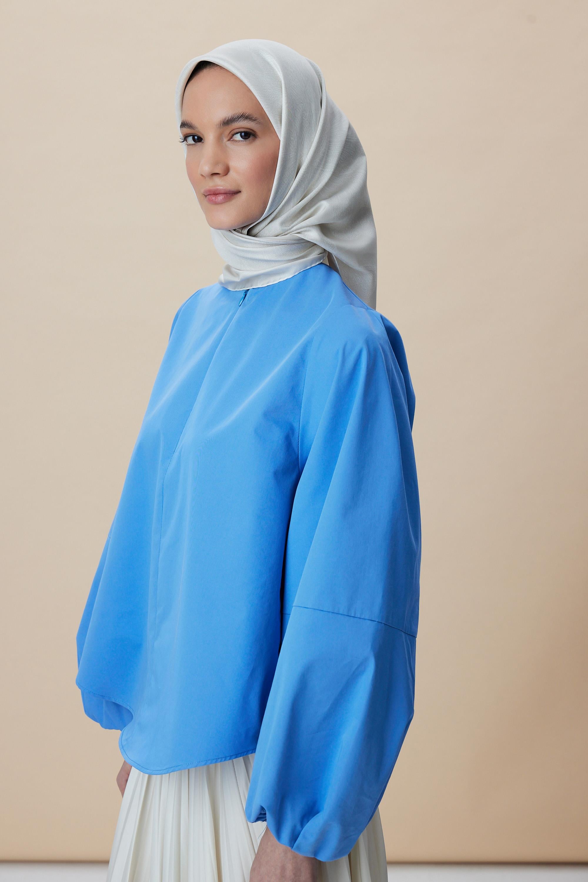 FARAH MULBERRY İPEK EŞARP 90*90 CM - AÇIK GRİ