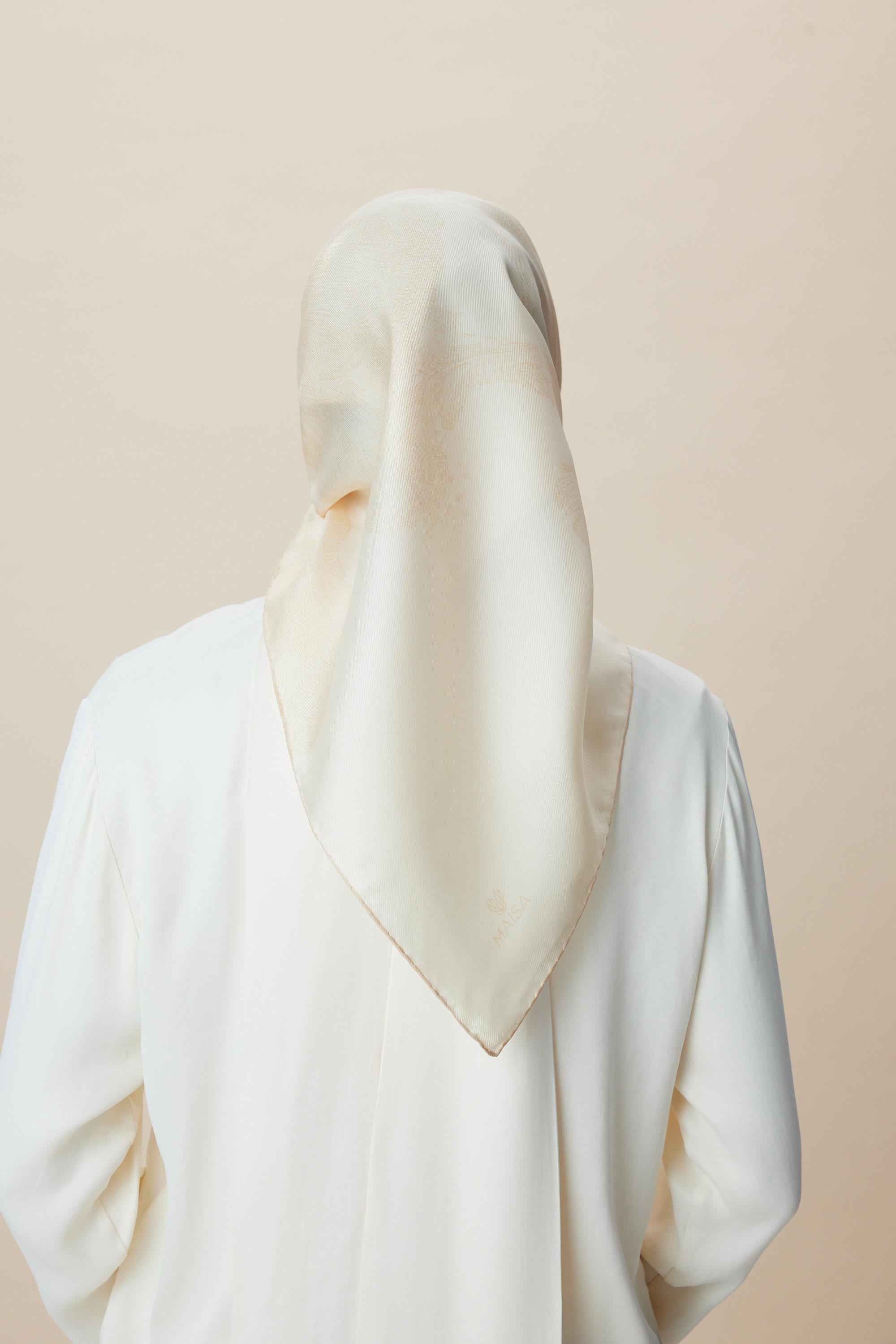 FARAH MULBERRY İPEK EŞARP 90*90 CM - AÇIK ŞEFTALİ