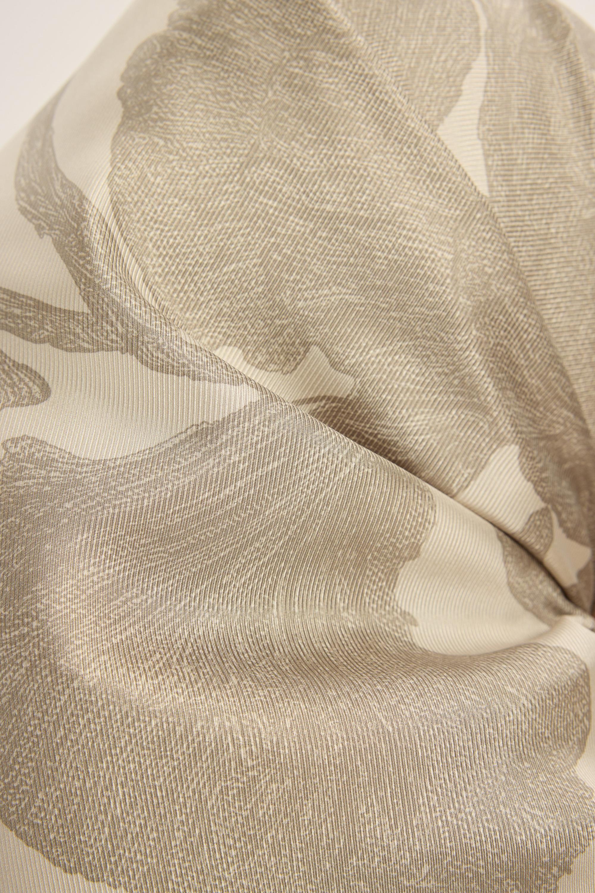FARAH MULBERRY İPEK EŞARP 90*90 CM - BEJ