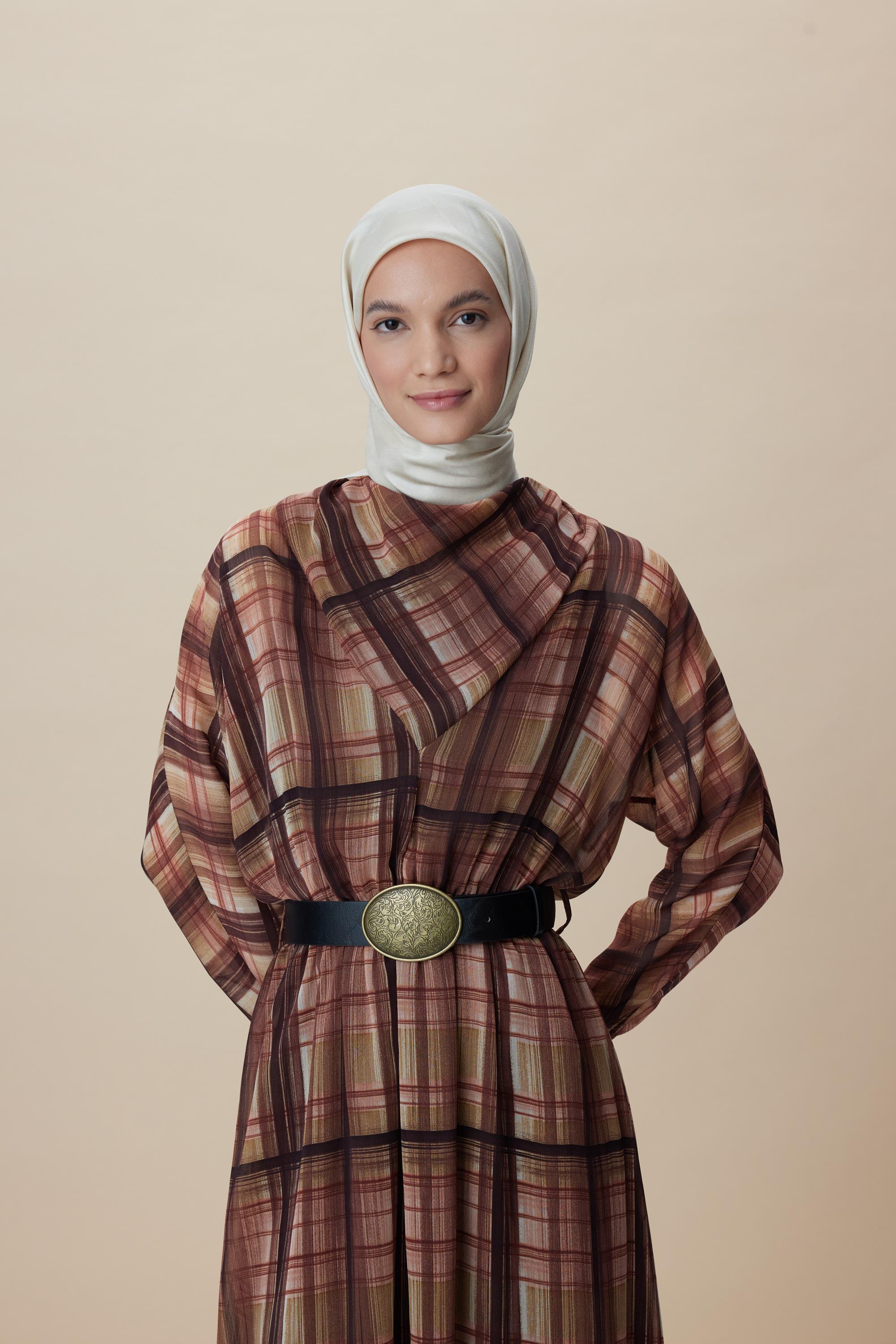 FARAH MULBERRY İPEK EŞARP 90*90 CM - KREM