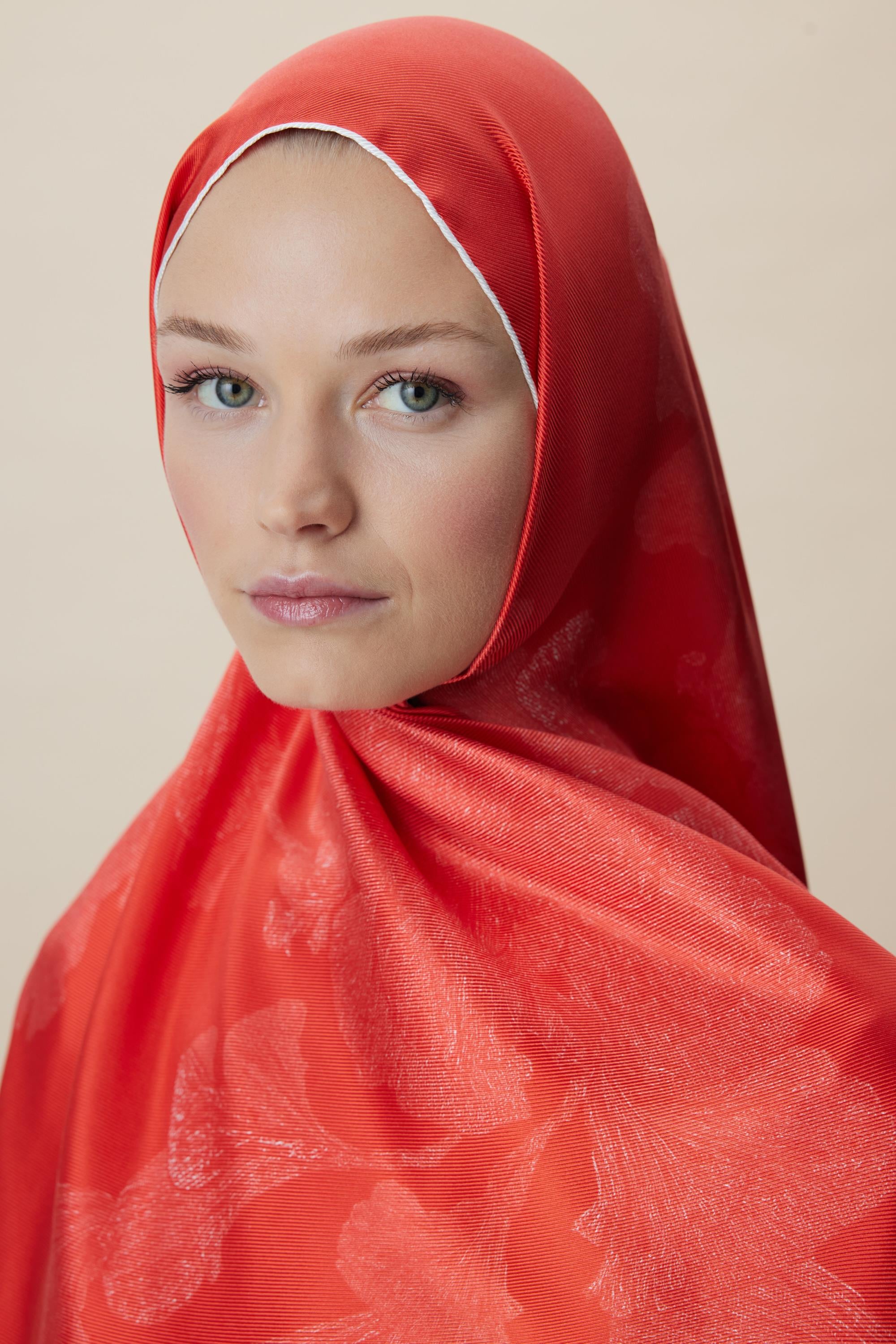 FARAH MULBERRY İPEK ŞAL 70*190 - MERCAN