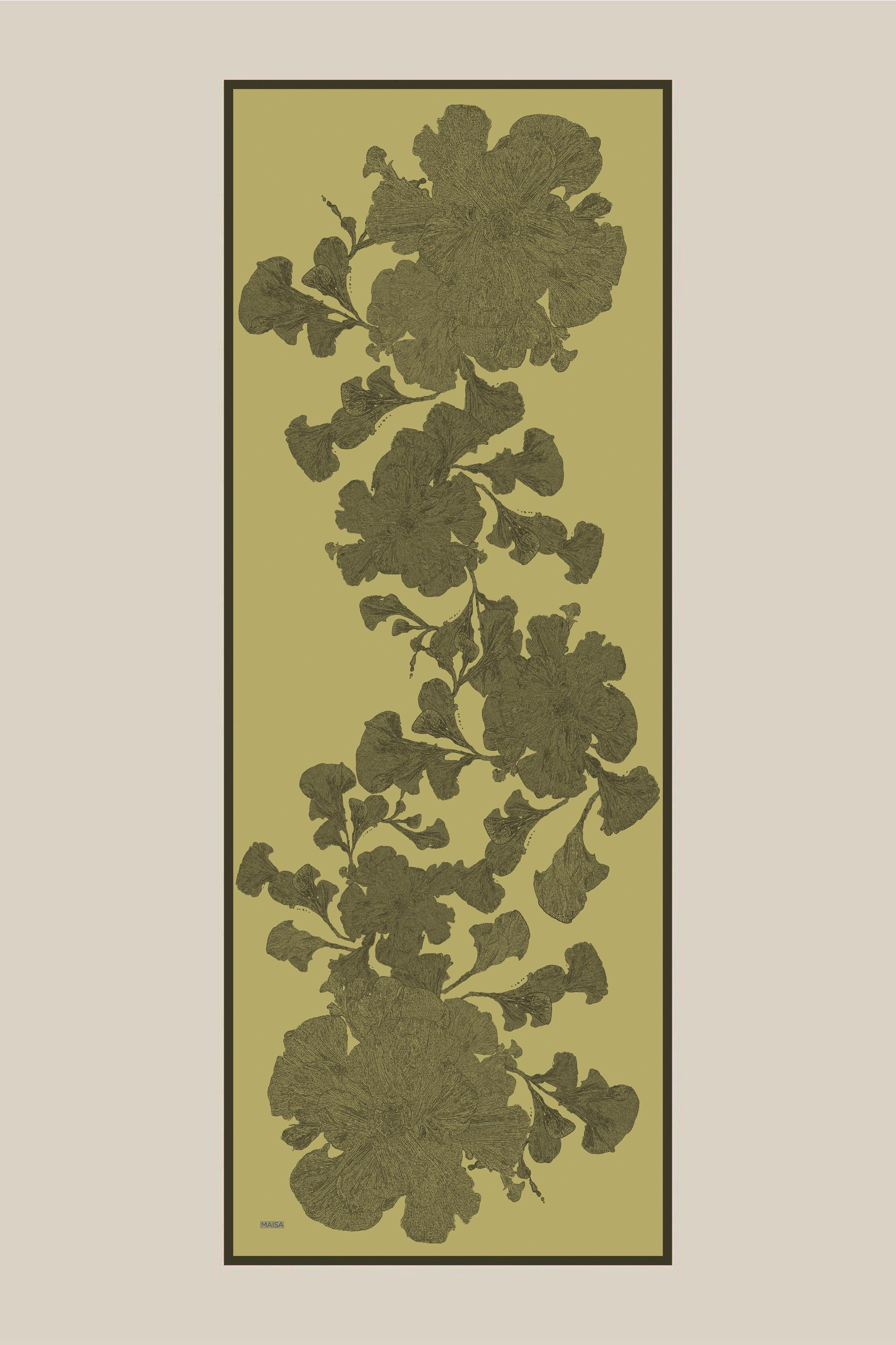 FARAH MULBERRY İPEK ŞAL 70*190 - ZEYTİN
