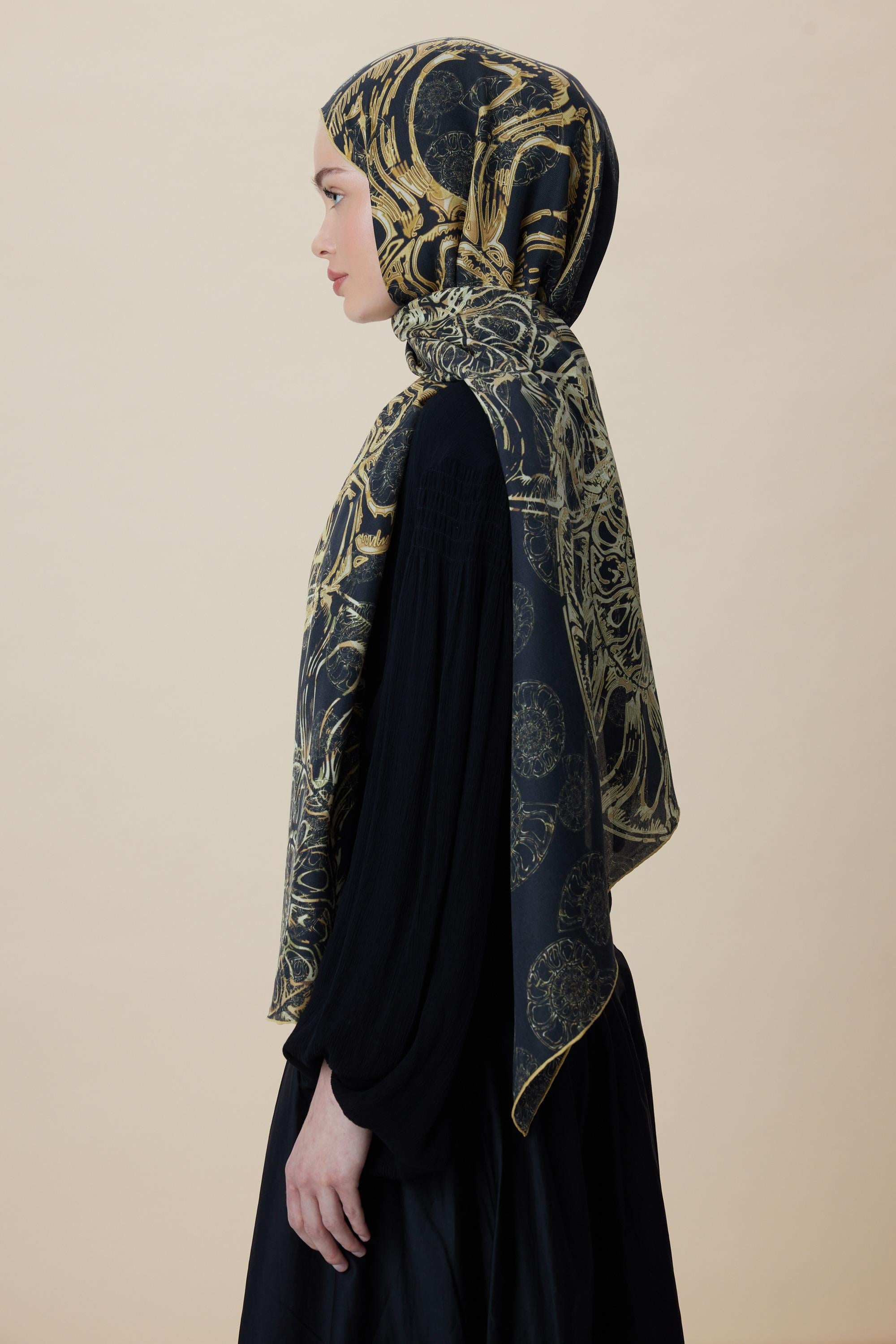 FASL PAMUK İPEK ŞAL 70*190 CM - ACI KAHVE