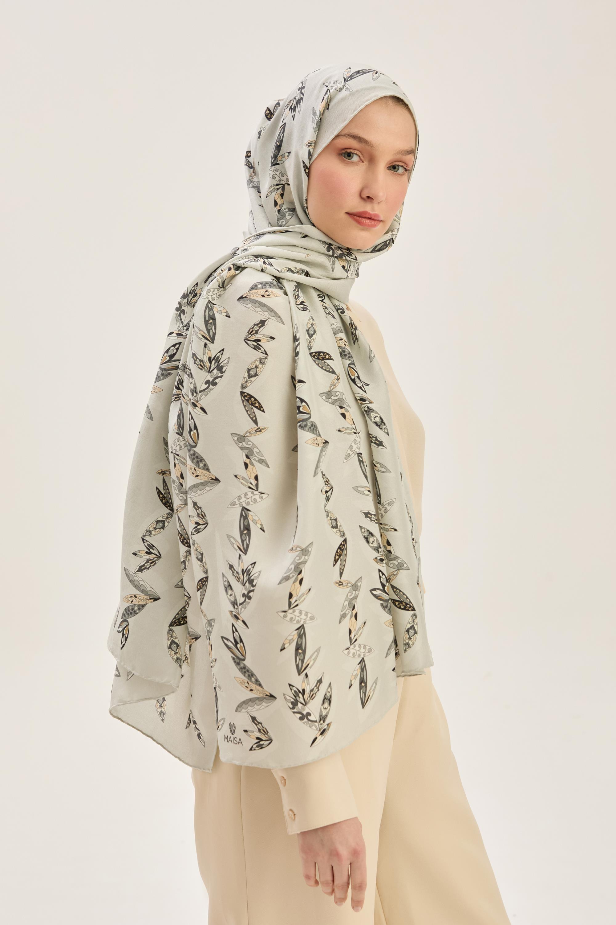 FER PAMUK İPEK ŞAL 70*190 CM - GRİ