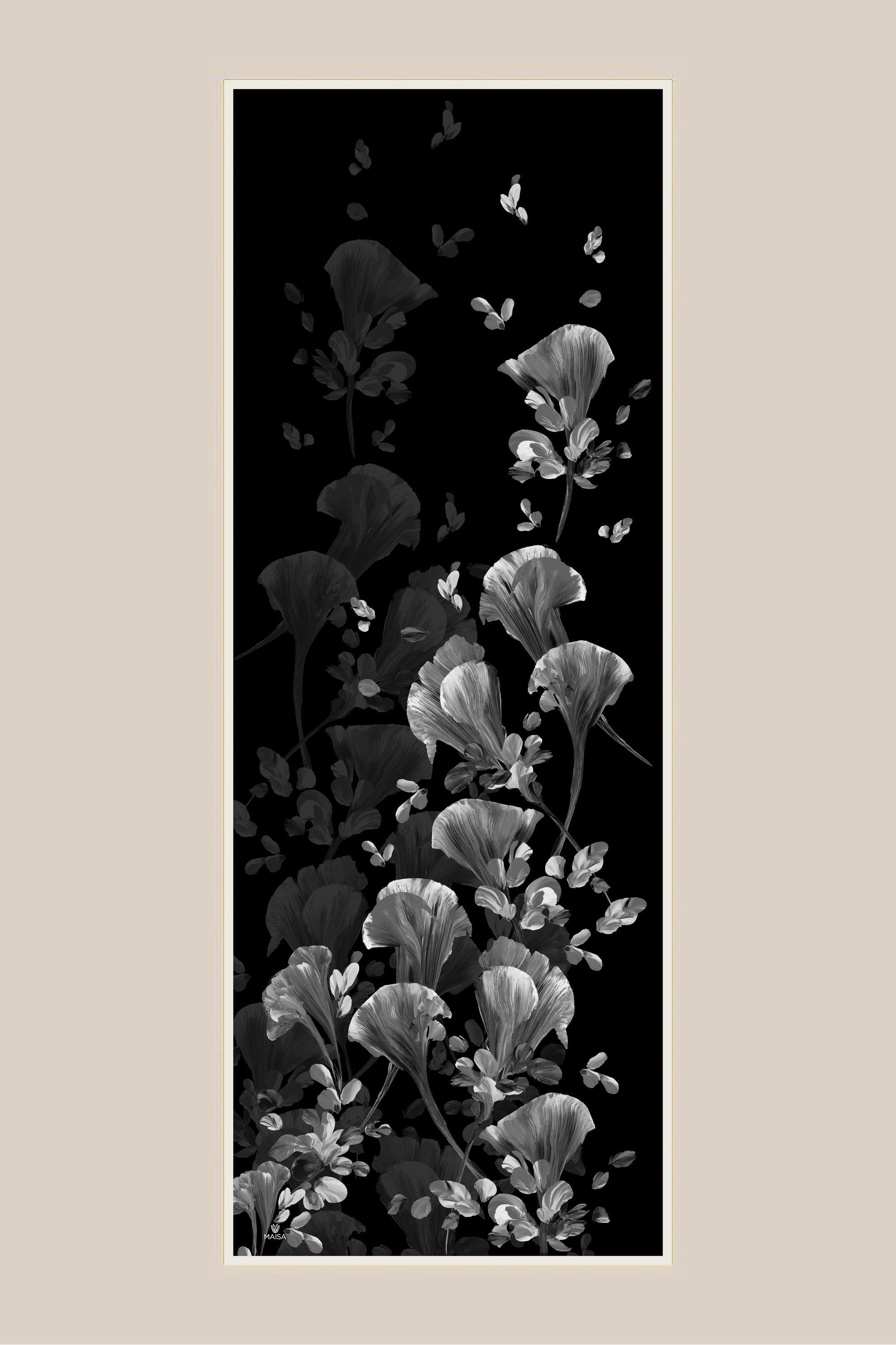 GEM KREP İPEK ŞAL 70*190 CM - SİYAH