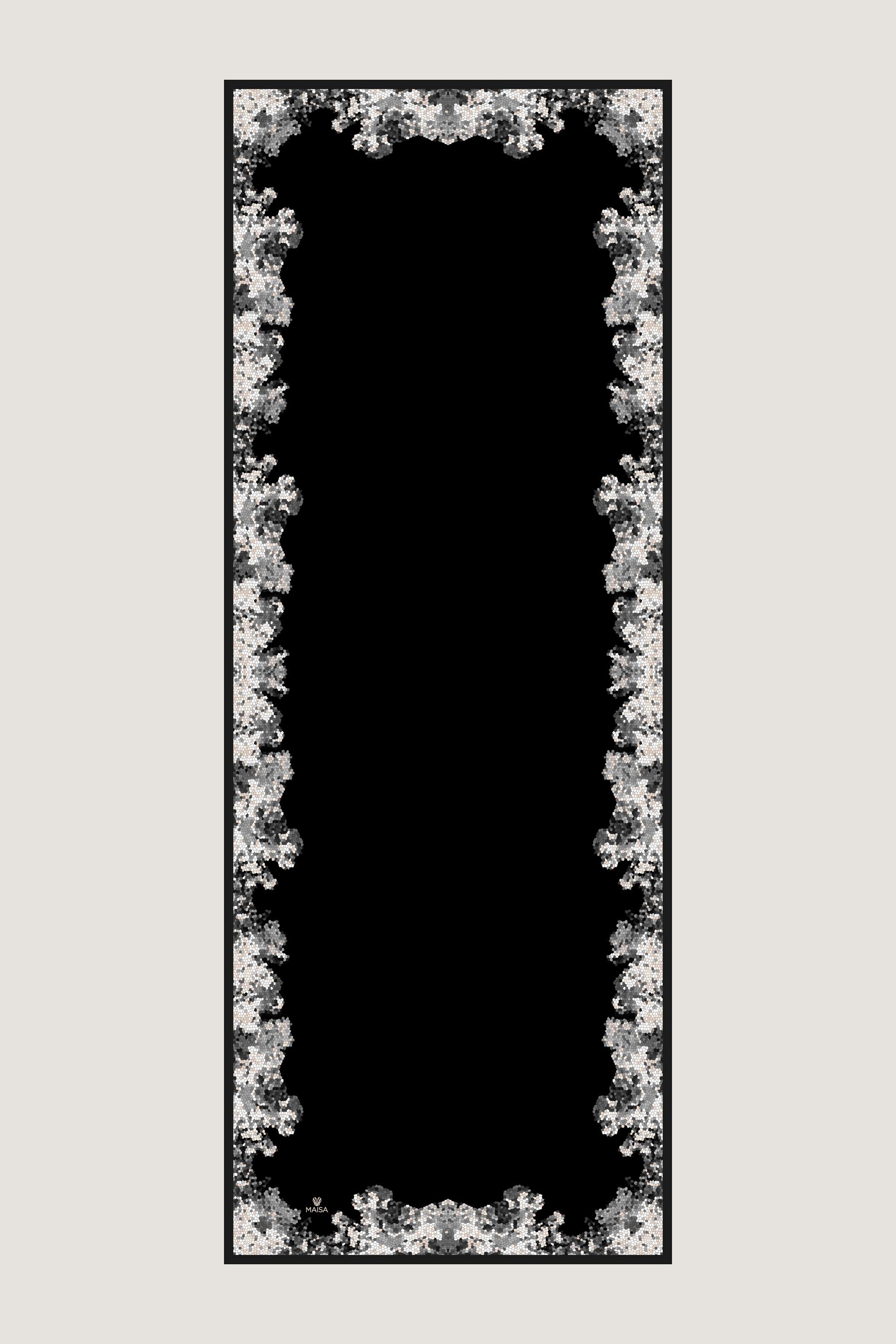 GİNA KREP İPEK ŞAL 70*190 CM - SİYAH