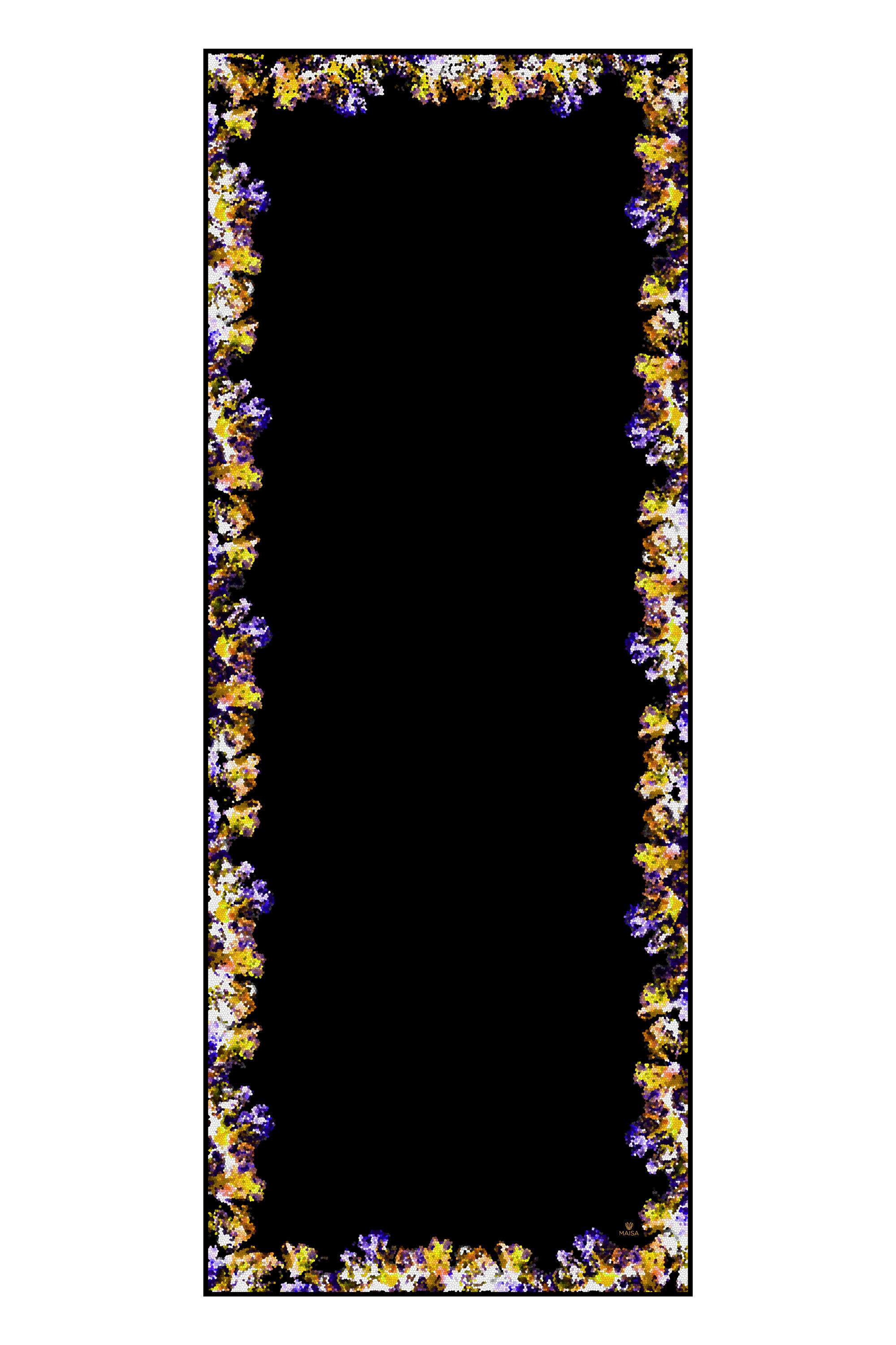 GİNA KREP İPEK ŞAL 70*190 – SİYAH 