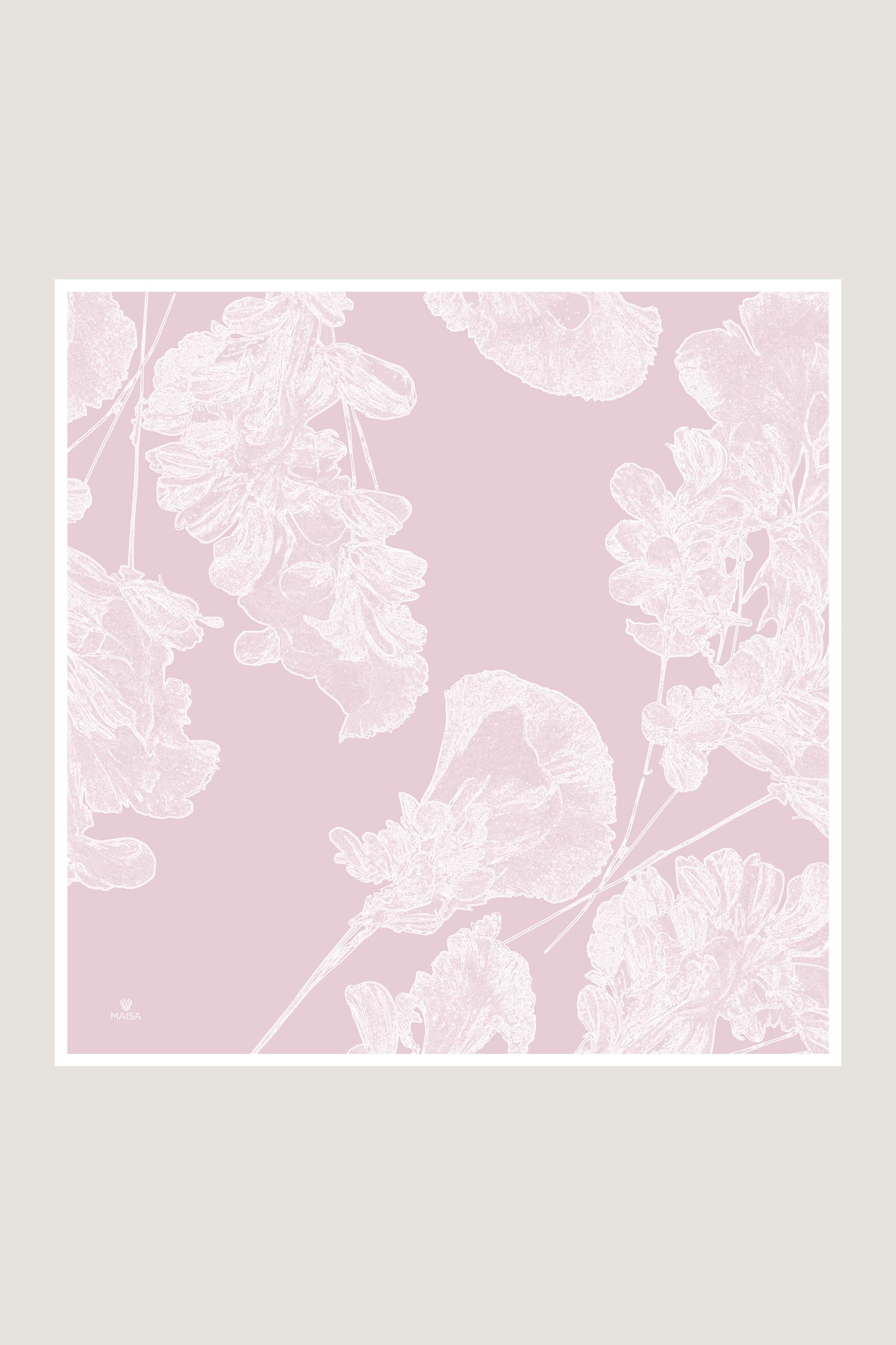 HALE TİVİL İPEK EŞARP 90*90 CM - PUDRA PEMBE
