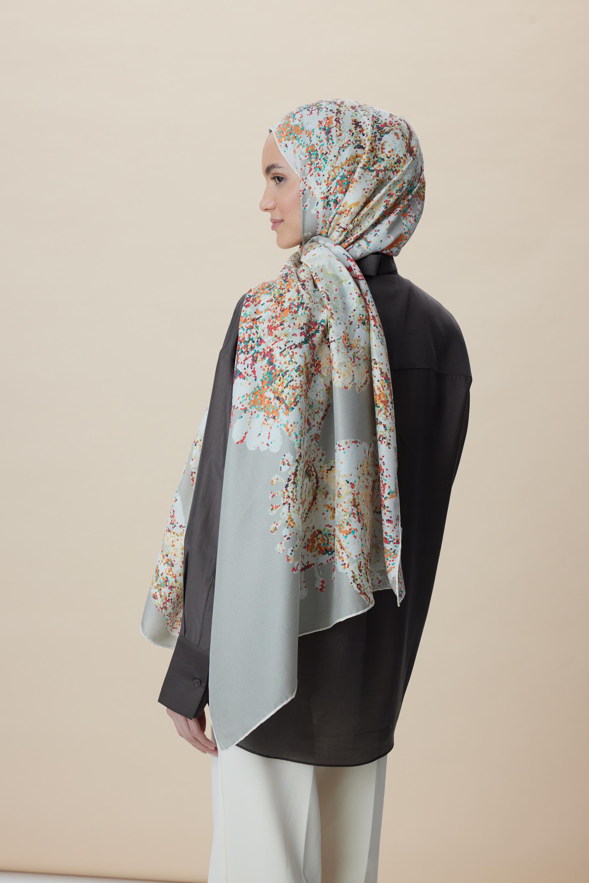 HAZİNE PAMUK İPEK ŞAL 70*190 CM - VİZON