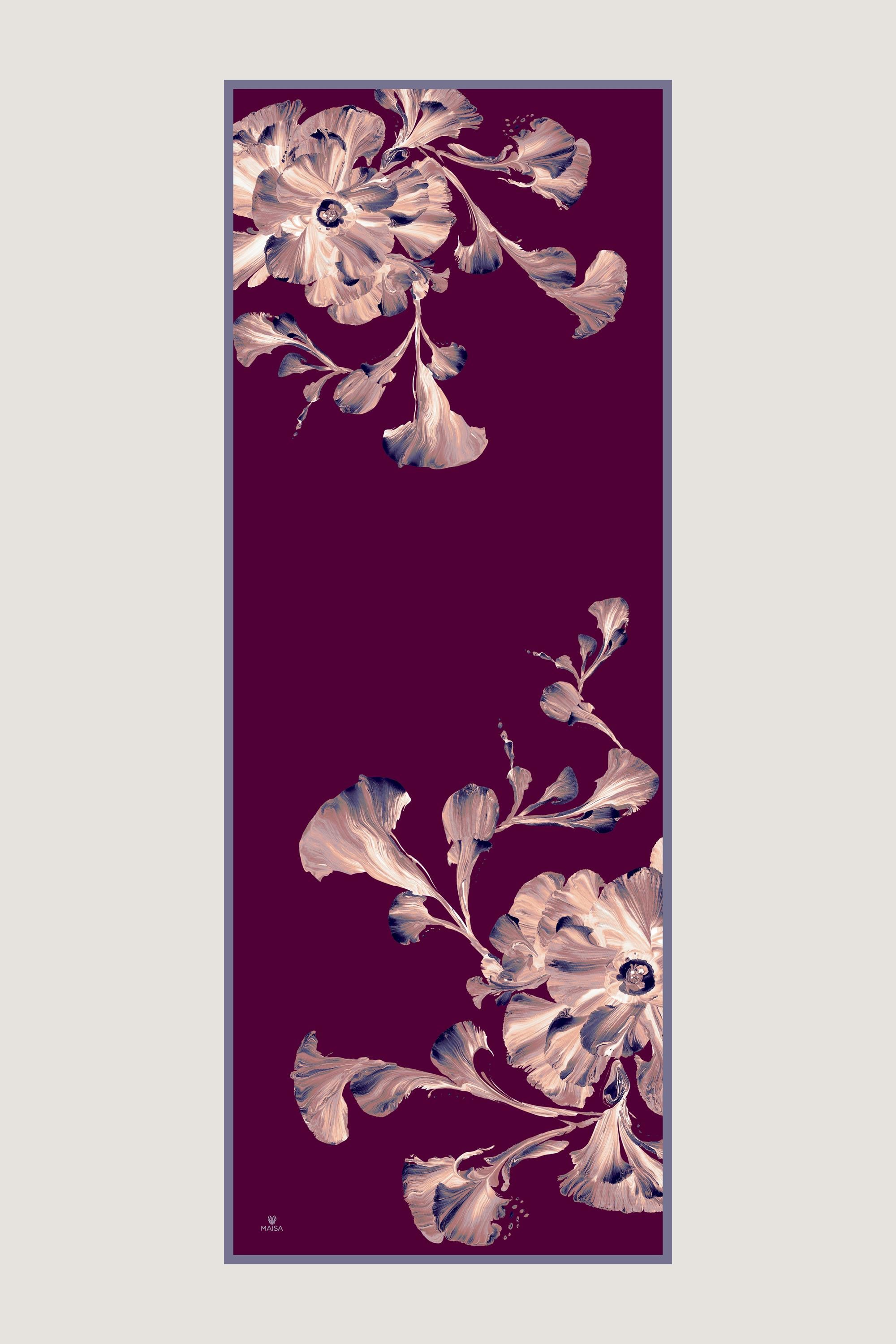 İLAY KREP İPEK ŞAL 70*190 CM - MÜRDÜM