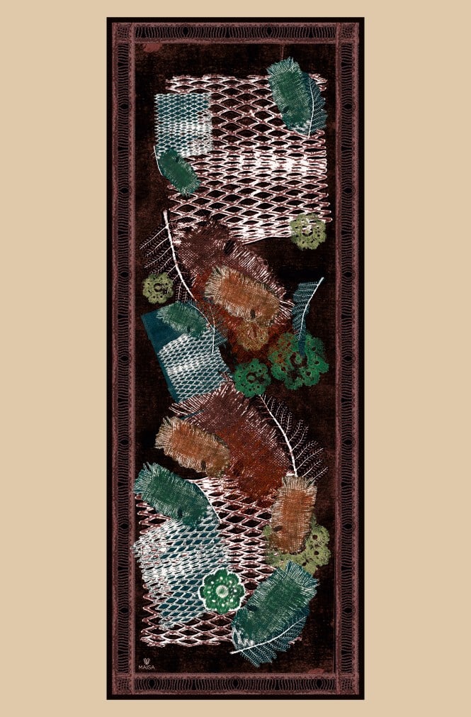İLMEK YÜN İPEK KAŞMİR ŞAL 70*200 CM - SİYAH