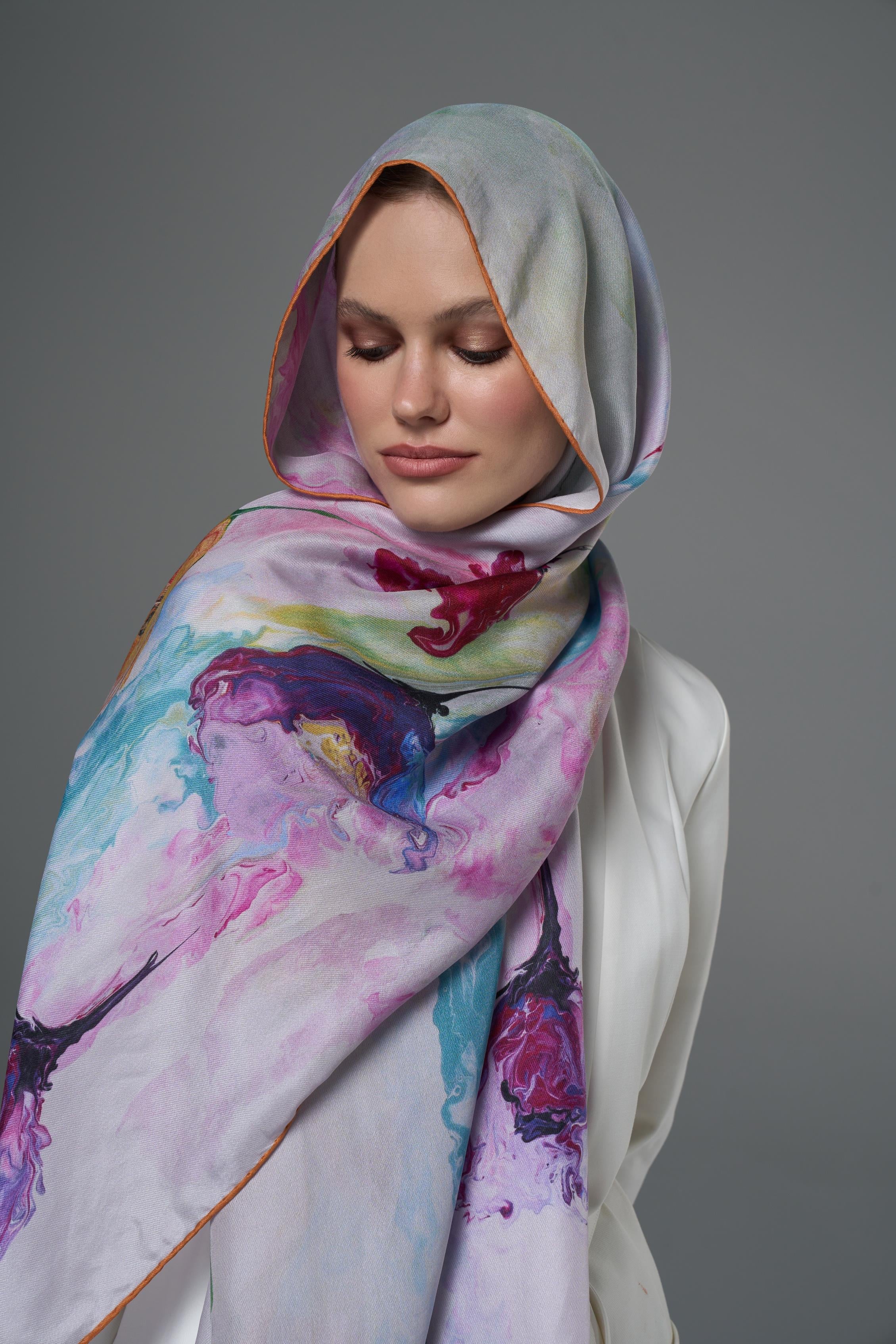 İRİS PAMUK İPEK ŞAL 70*190 