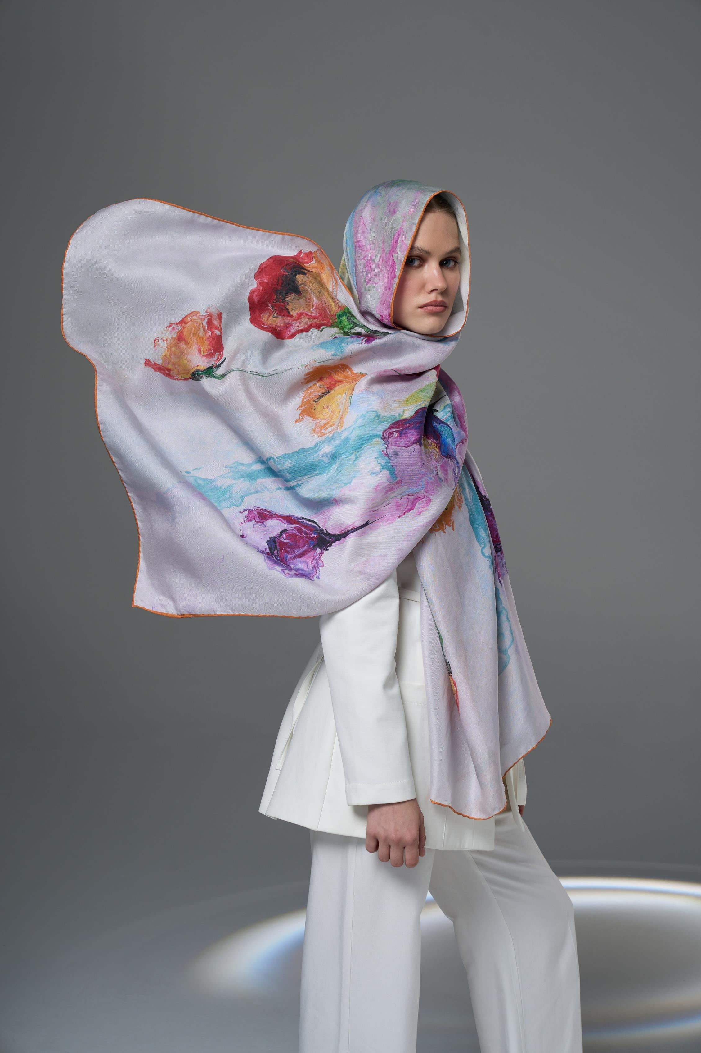 İRİS PAMUK İPEK ŞAL 70*190 