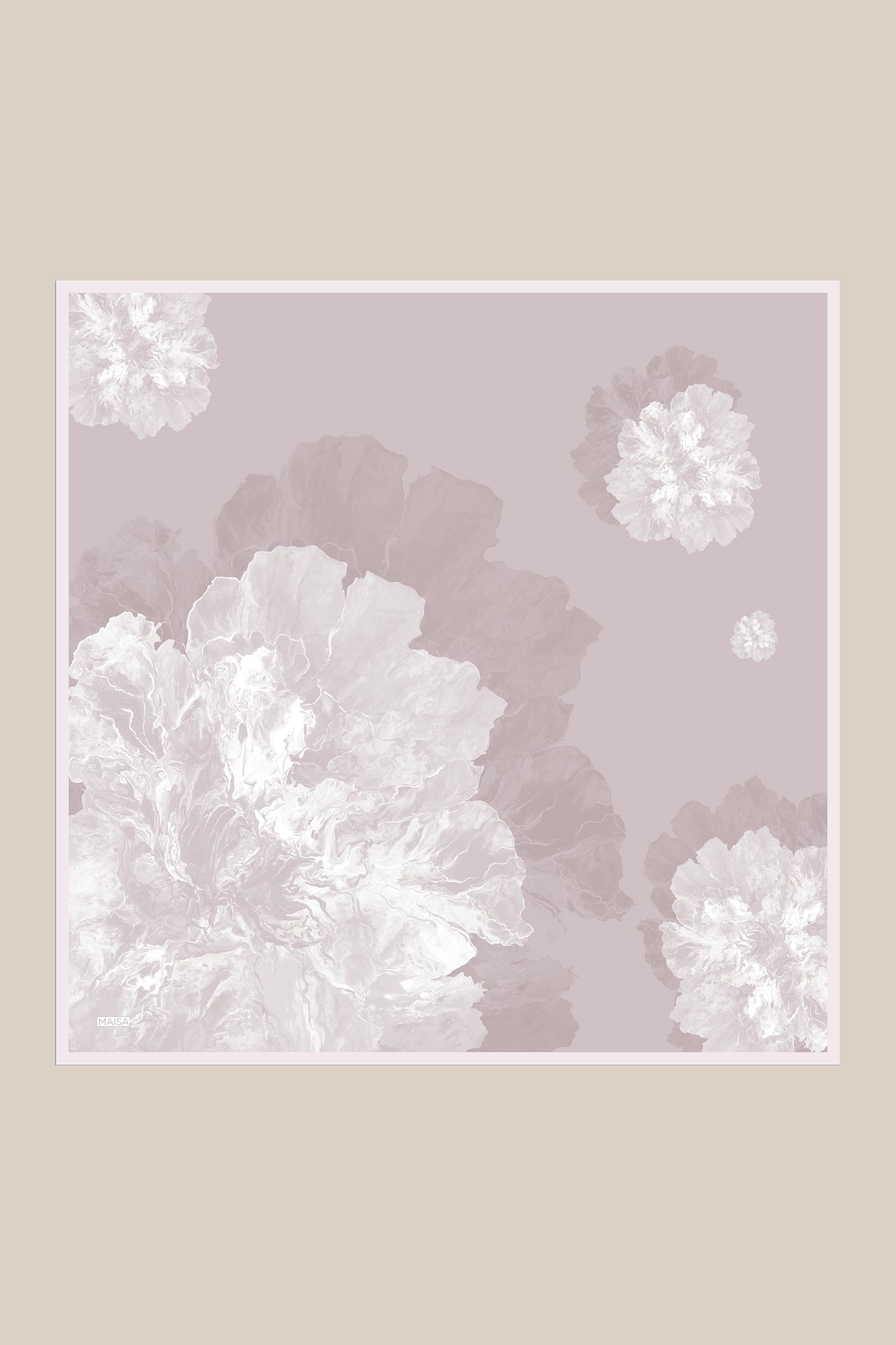 KATRE TİVİL İPEK EŞARP 90*90 CM - PUDRA PEMBE
