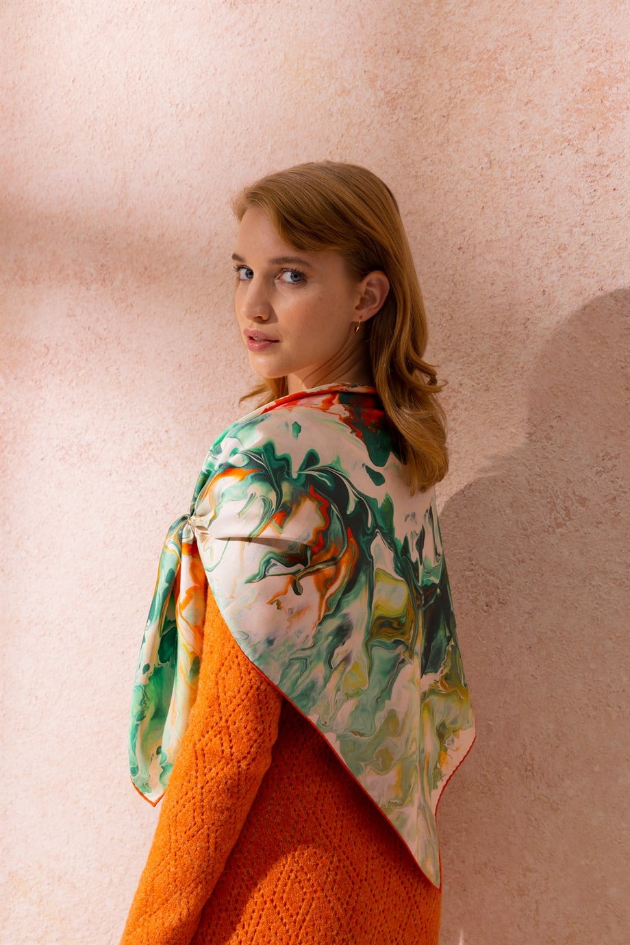 LİNA İPEK EŞARP 90x90