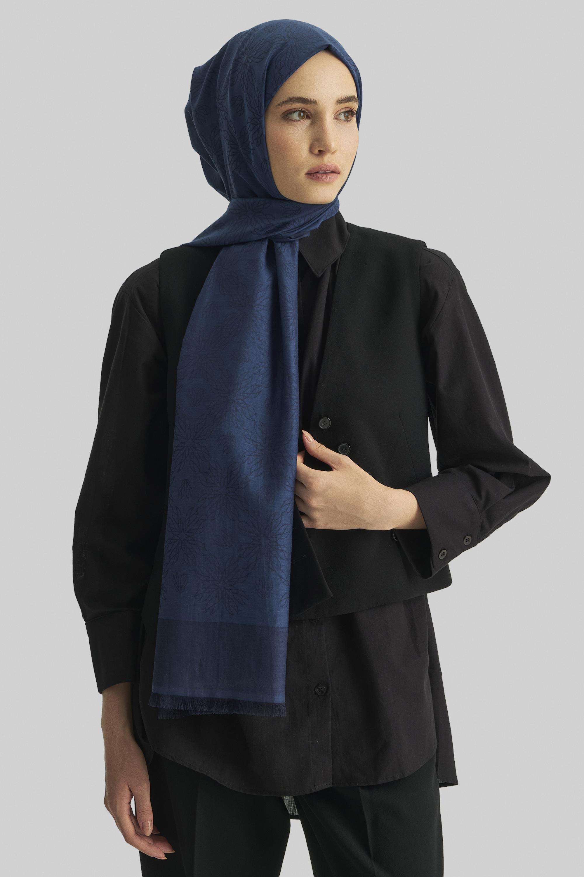 LİZAY PAMUK İPEK ŞAL-SAKS