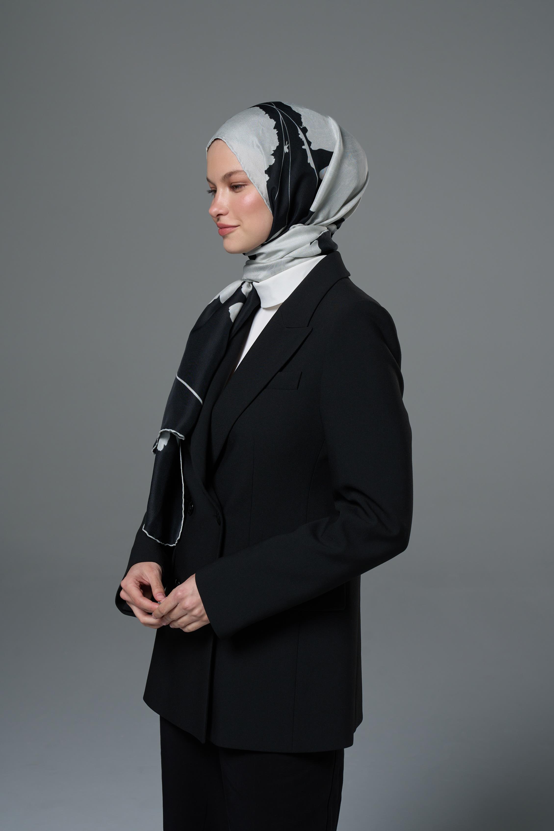 MAHİ PAMUK İPEK ŞAL 70*190 – SİYAH
