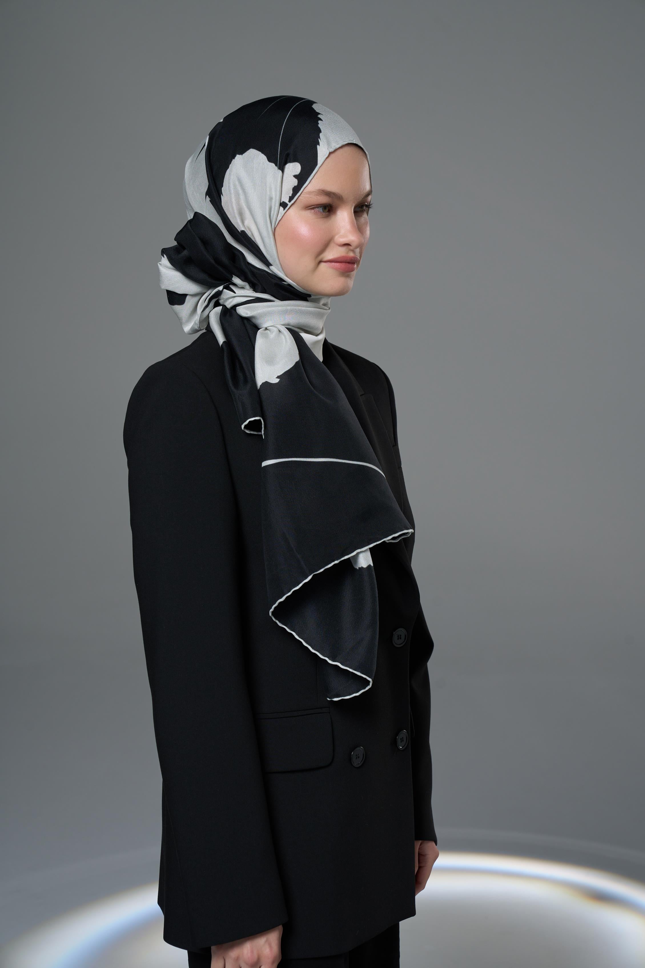 MAHİ PAMUK İPEK ŞAL 70*190 – SİYAH