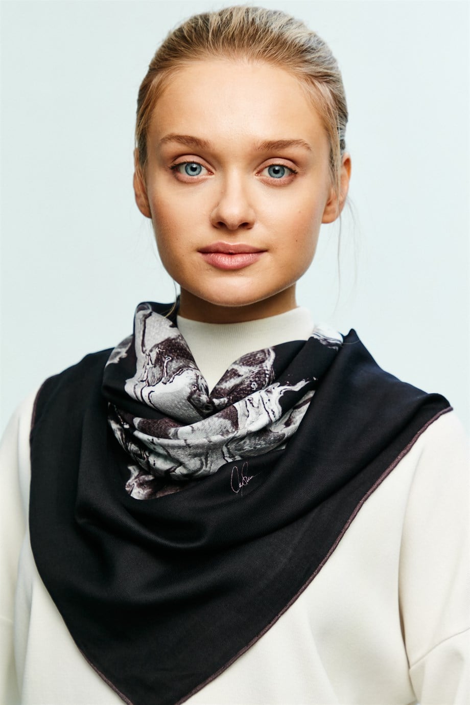 ALBA MODAL İPEK KARE ŞAL 115x115