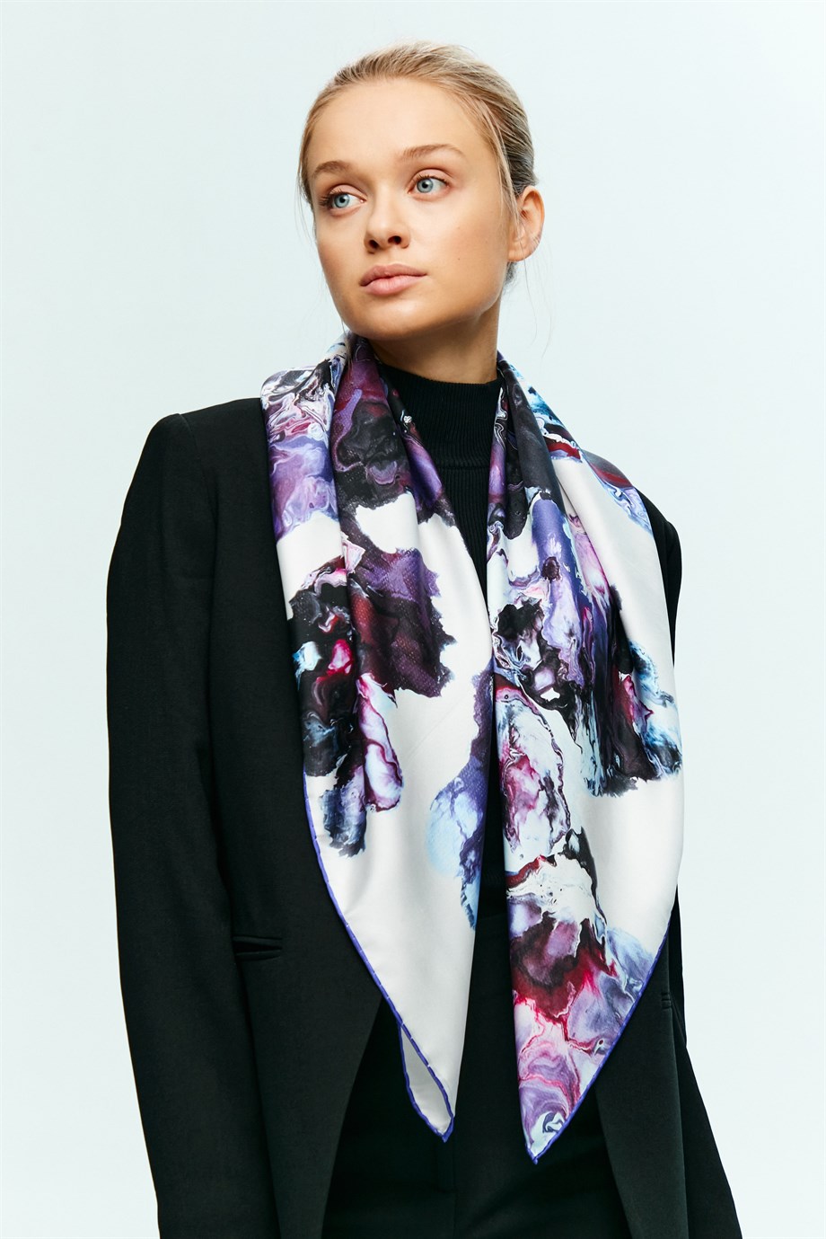 DEM TİVİL İPEK EŞARP 90x90