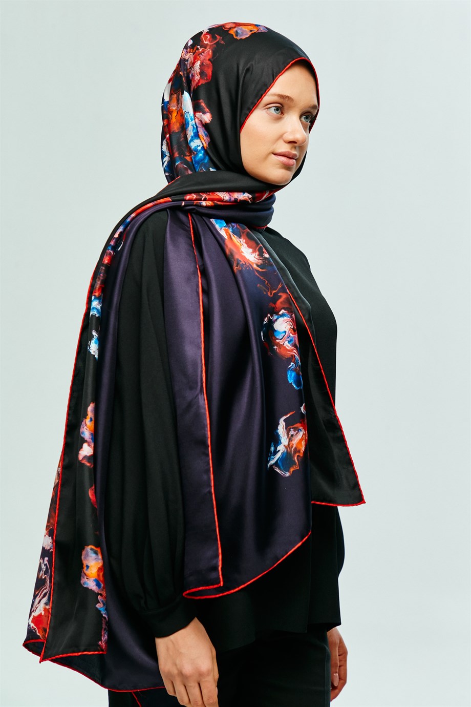 MAİ LEYL TİVİL İPEK ŞAL 75x200 