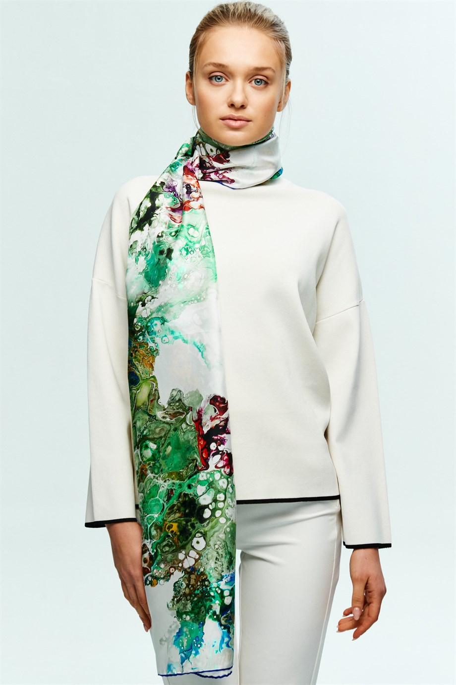 MAİ SA TİVİL İPEK ŞAL 50x200