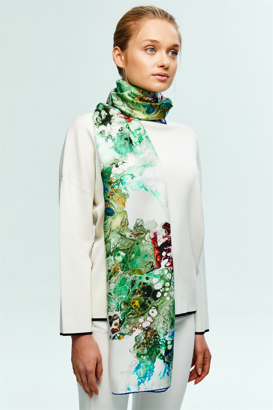 MAİ SA TİVİL İPEK ŞAL 50x200