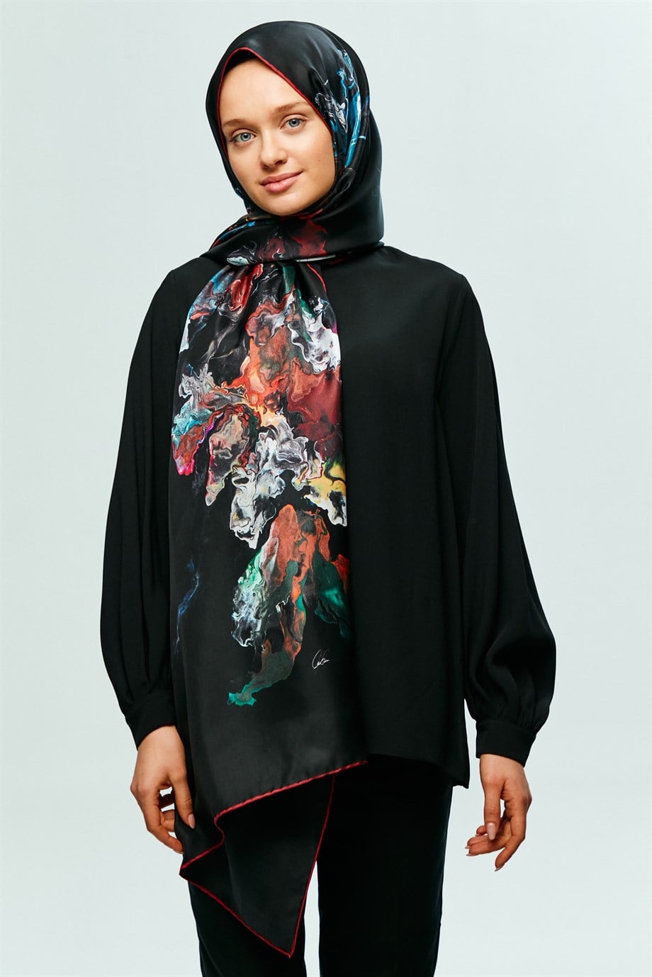 MAİ SAY TİVİL İPEK ŞAL 75x200