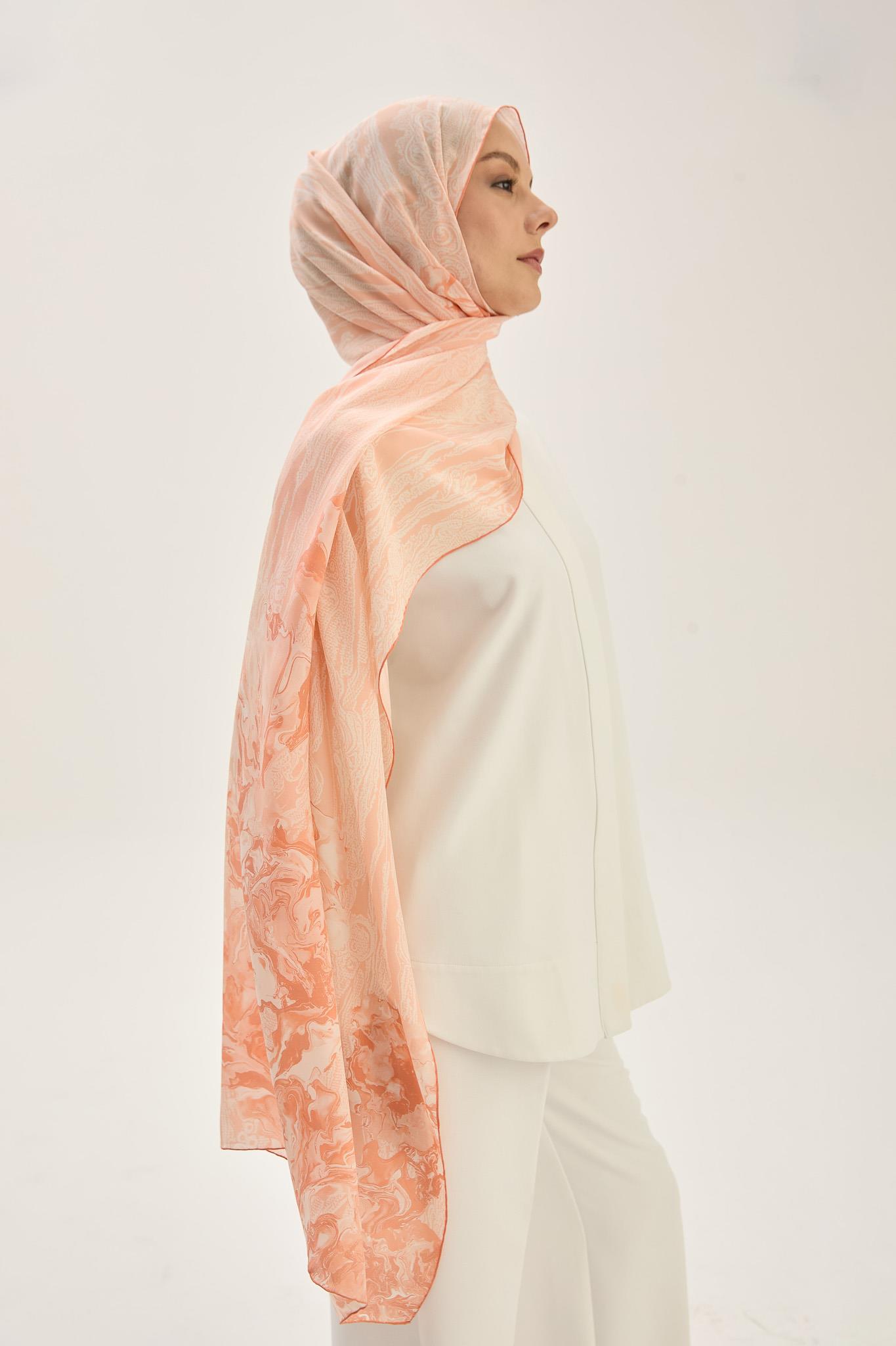 MECZ KREP İPEK ŞAL 70*190 CM - SOMON