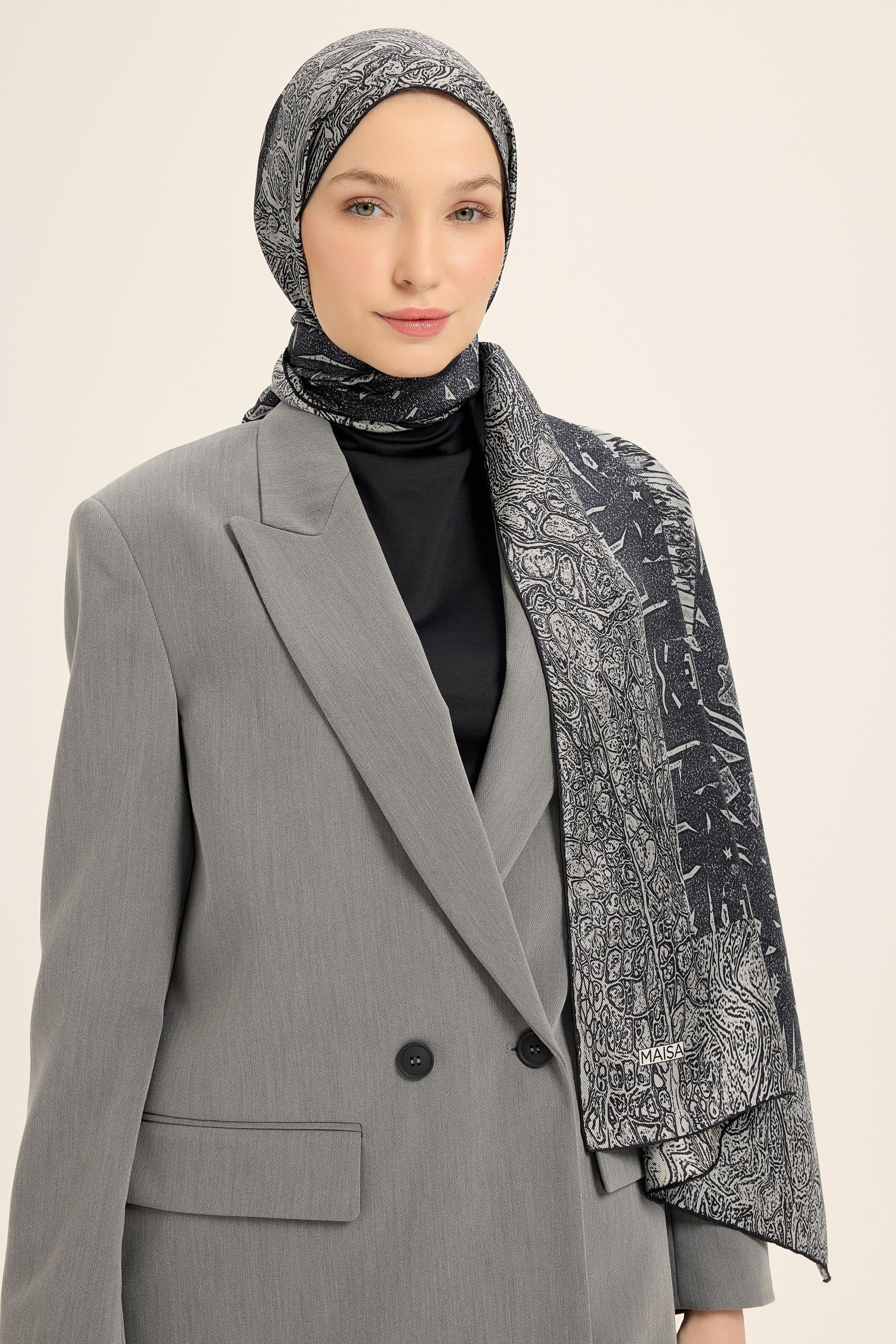 MERZ MULBERRY İPEK ŞAL 70*190 CM - ANTRASİT