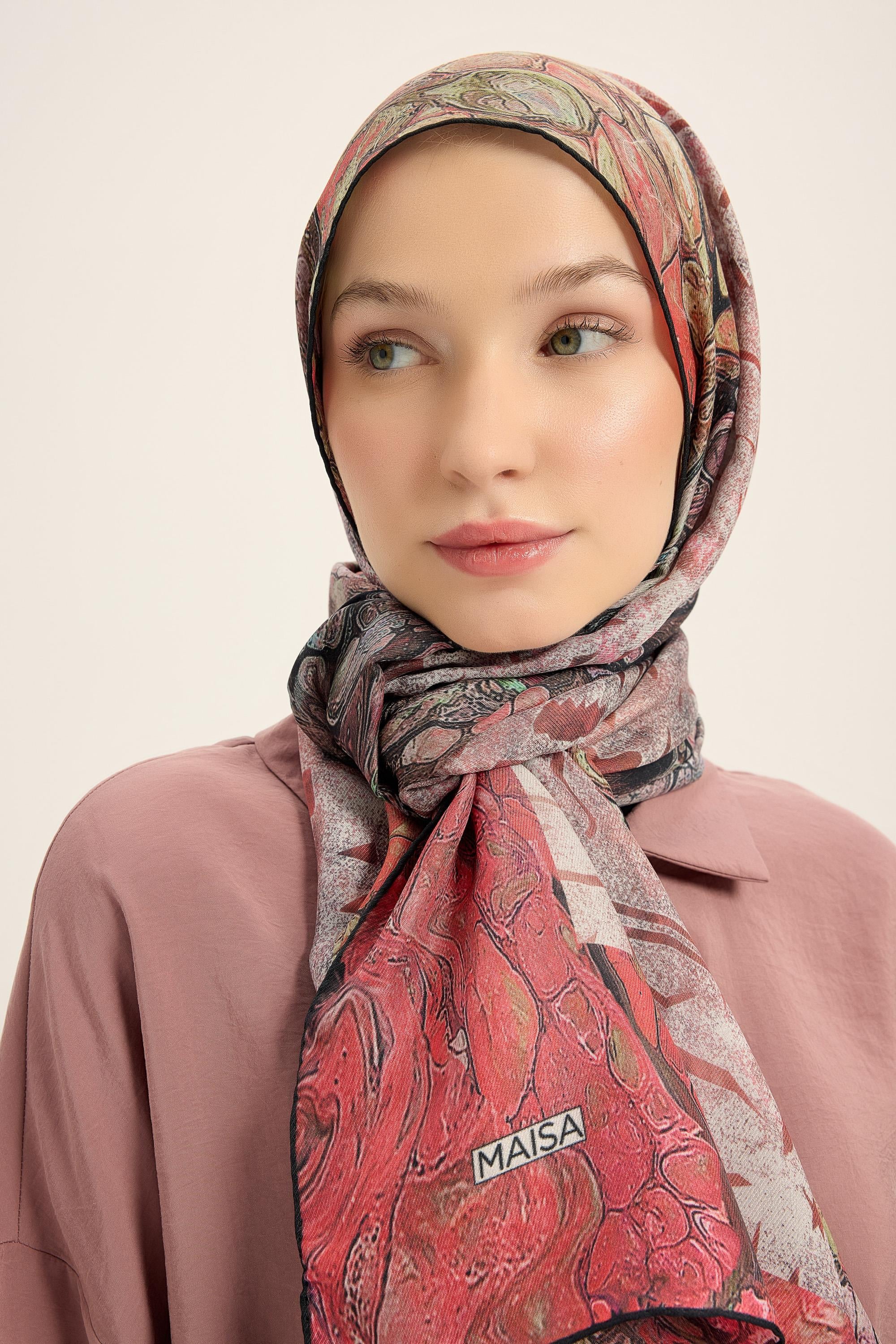 MERZ PAMUK İPEK ŞAL 70*190 CM - MERCAN