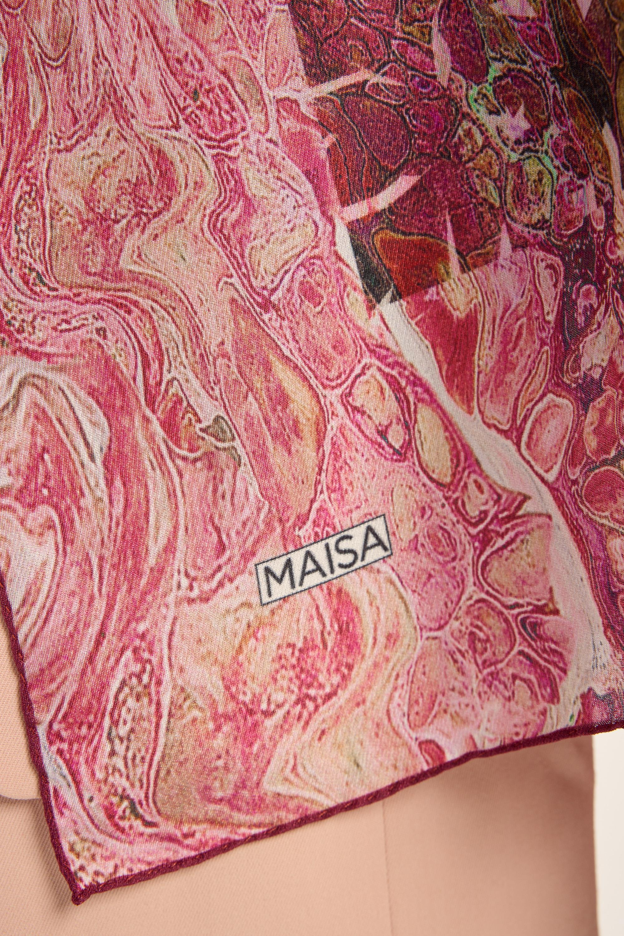 MERZ PAMUK İPEK ŞAL 70*190 CM - PEMBE