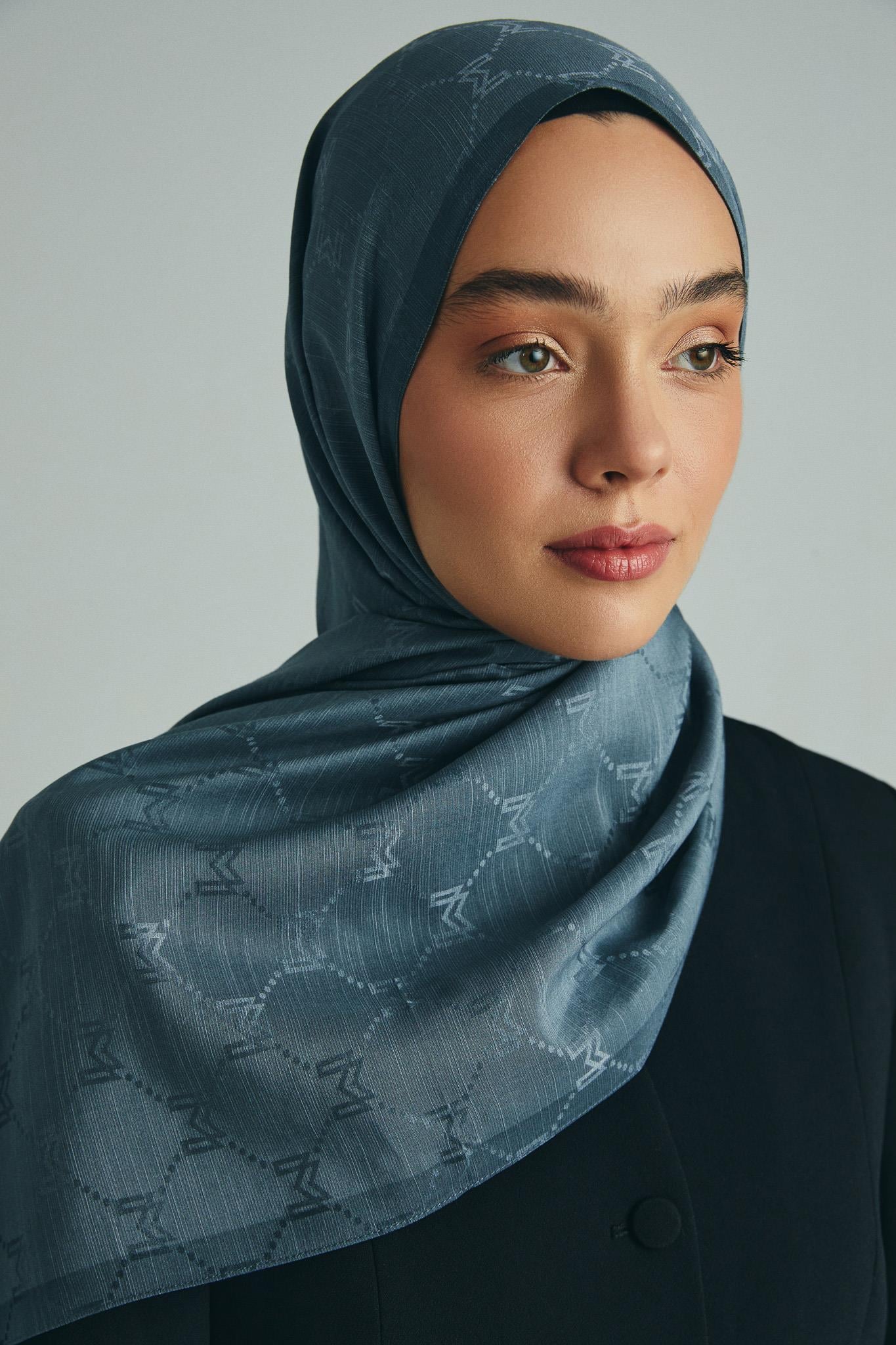 NEDA PAMUK İPEK ŞAL 70*190 CM - GRİ