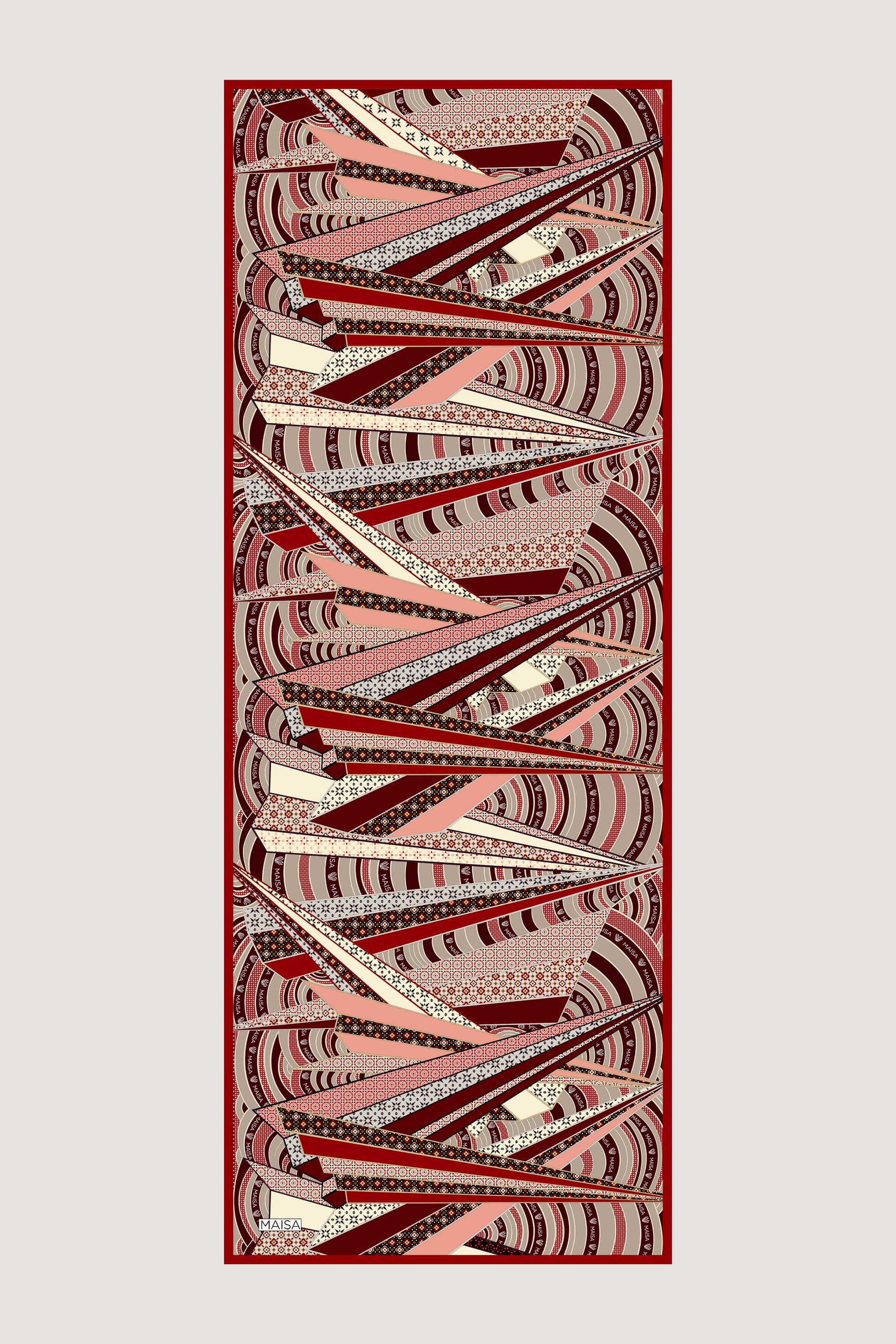 ÖZDE FLOŞ VİSKON ŞAL 70*190 CM - KIRMIZI