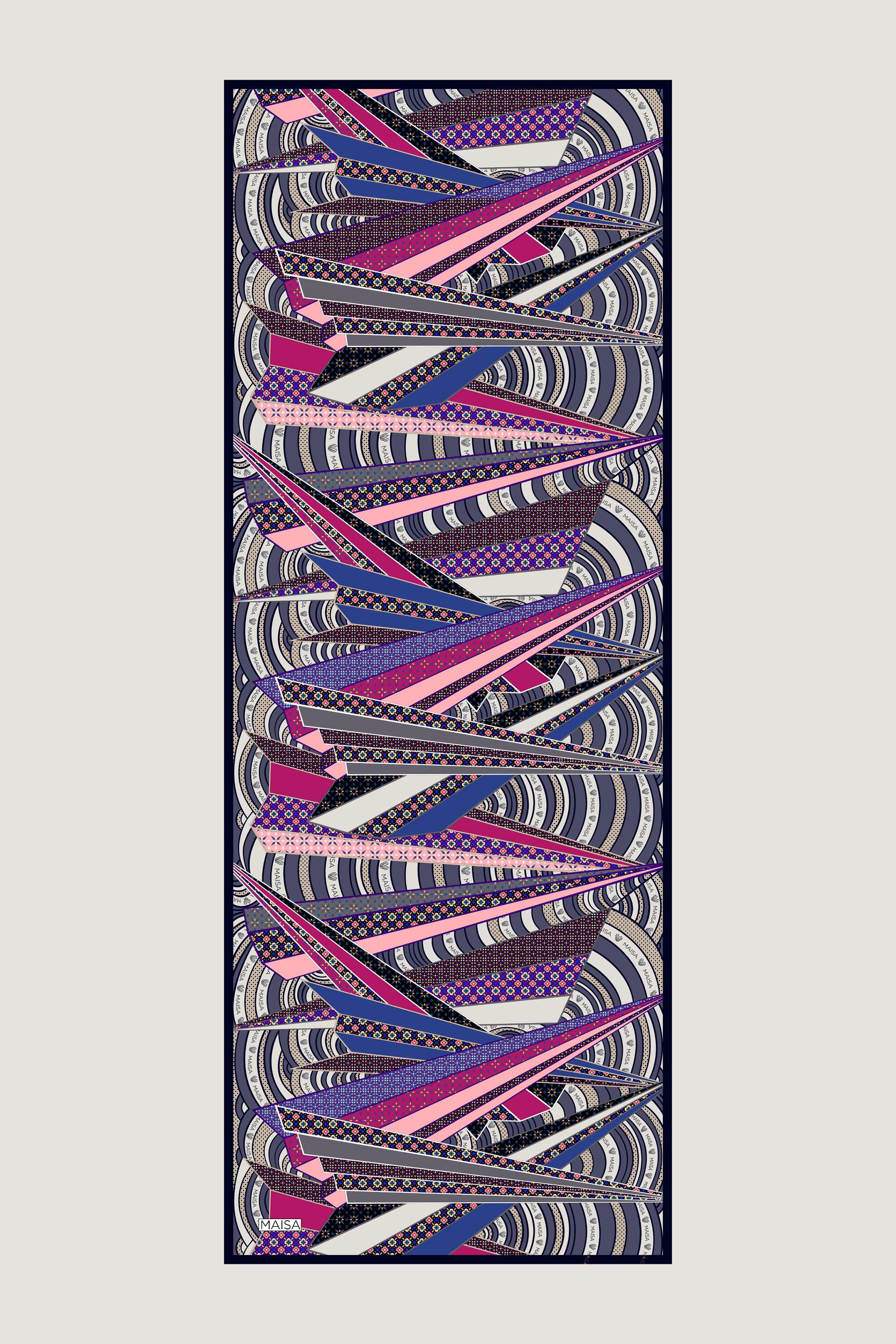 ÖZDE FLOŞ VİSKON ŞAL 70*190 CM - MOR