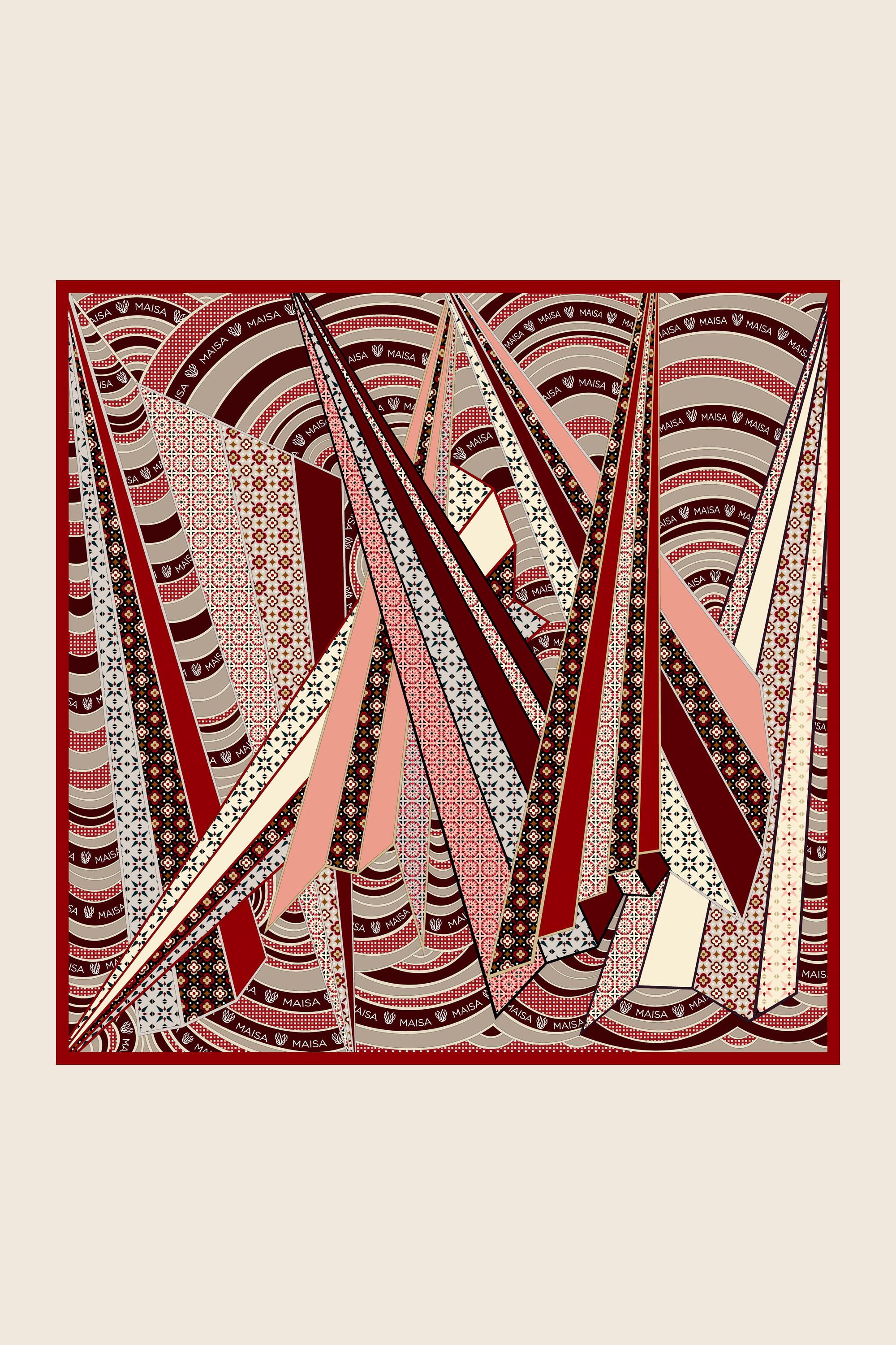 ÖZDE MULBERRY İPEK EŞARP 90*90 CM - KIRMIZI