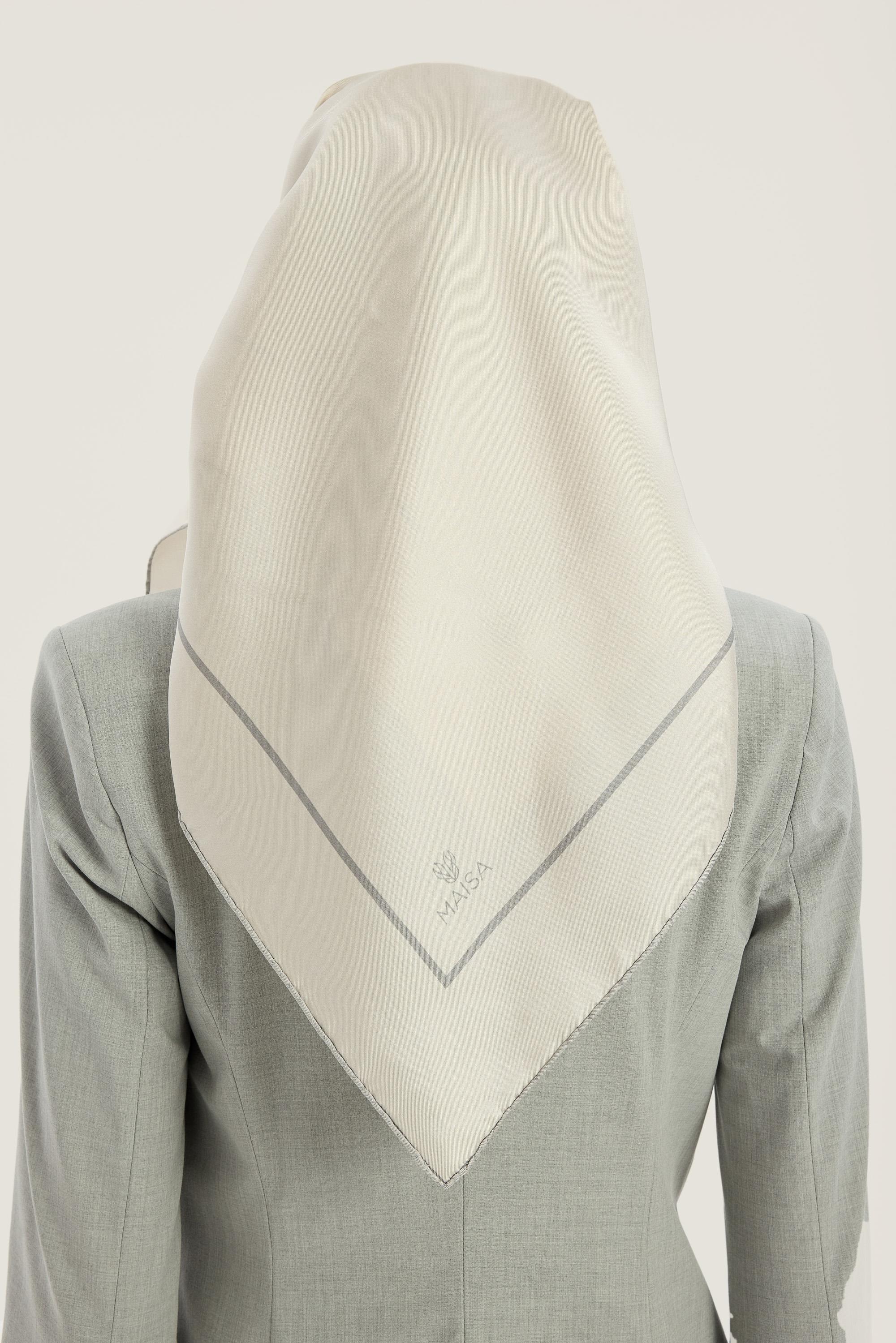 PAK TİVİL İPEK EŞARP 90*90 CM - AÇIK GRİ