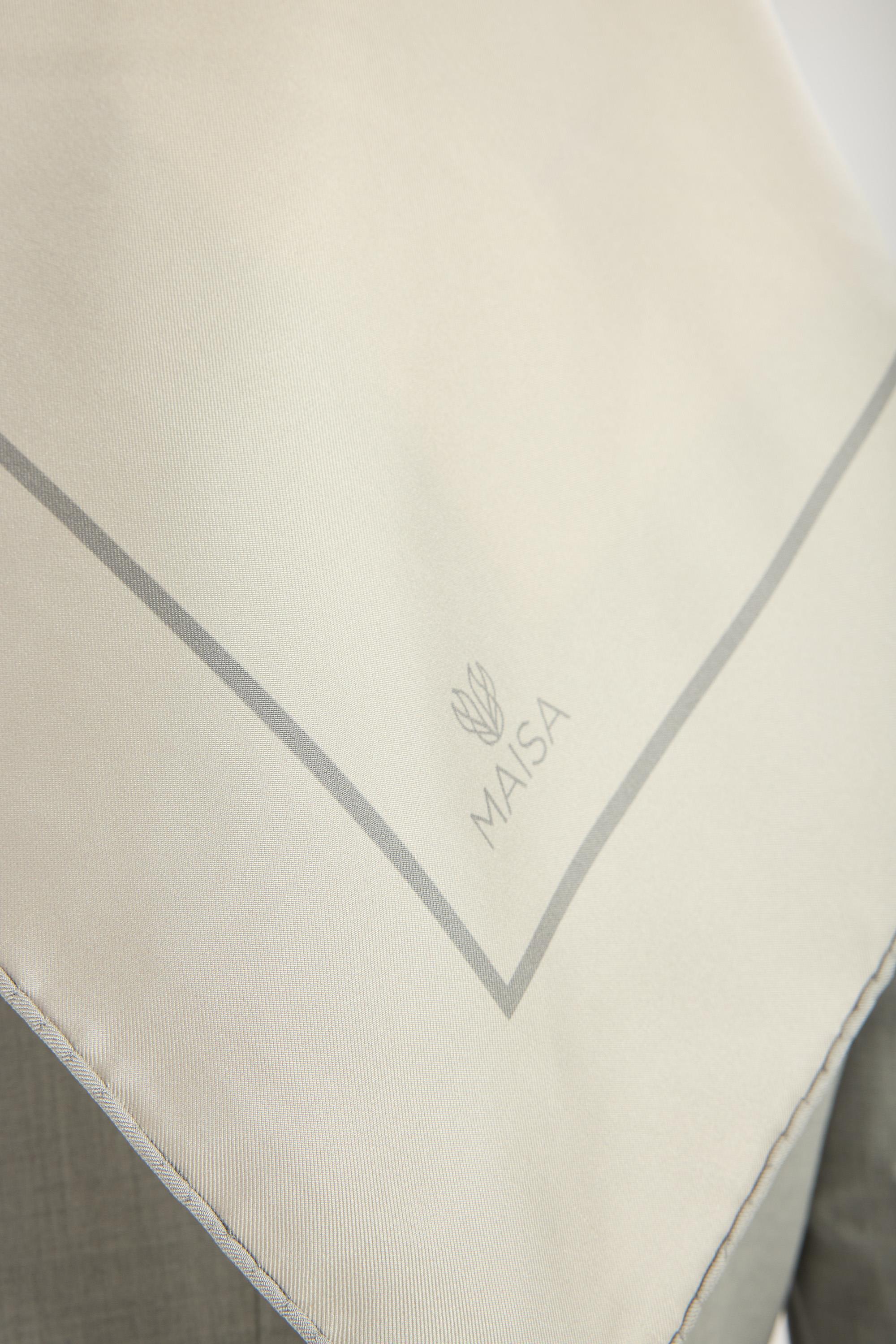 PAK TİVİL İPEK EŞARP 90*90 CM - AÇIK GRİ