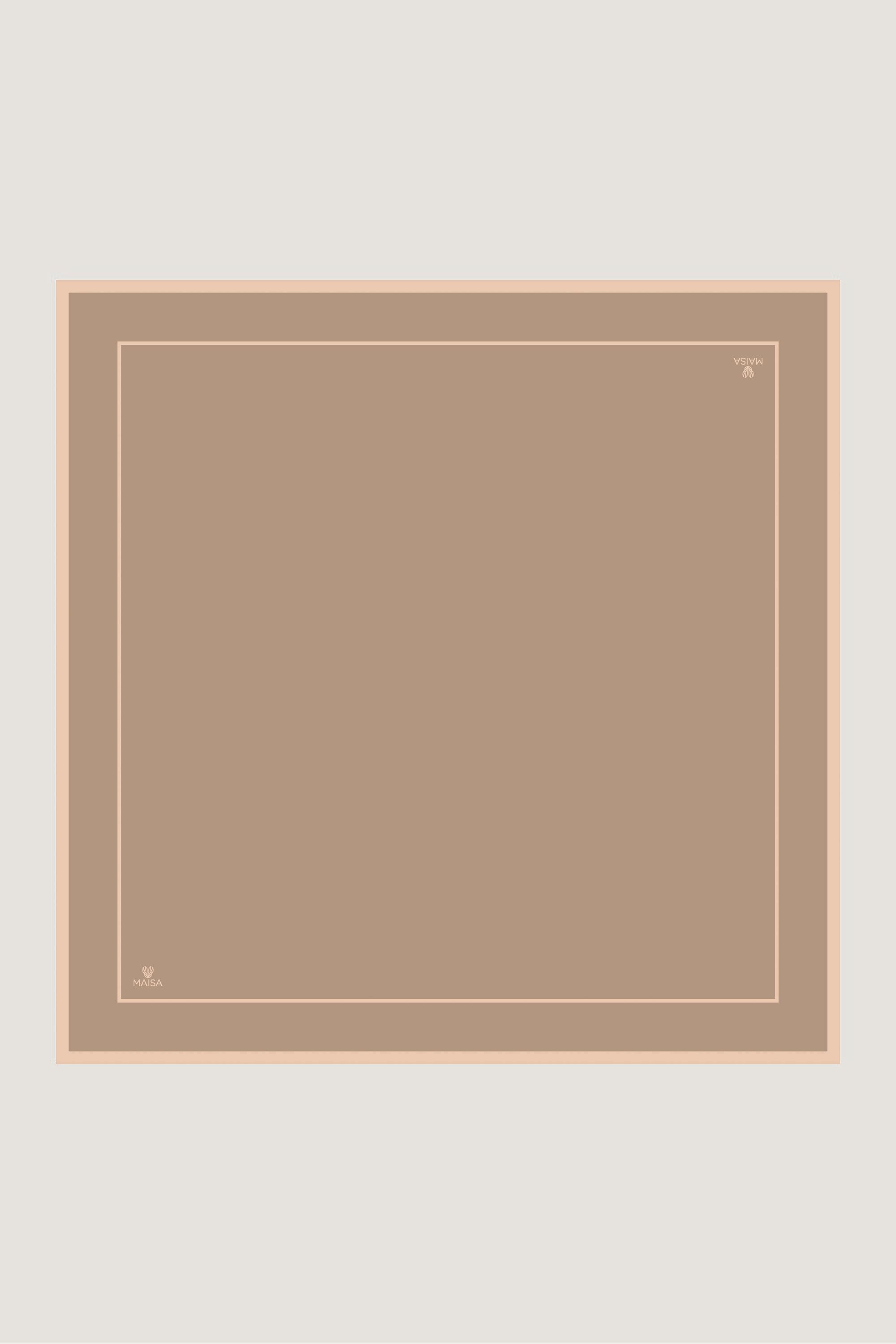 PAK TİVİL İPEK EŞARP 90*90 CM - CAMEL