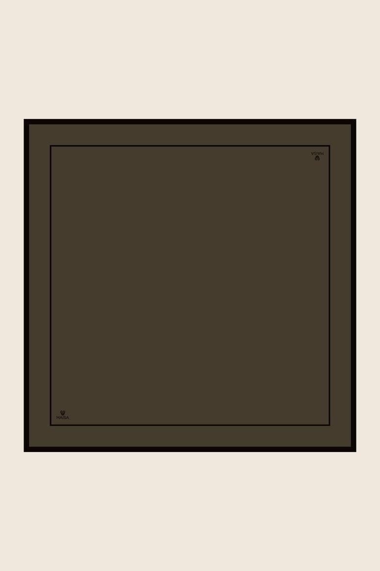 PAK TİVİL İPEK EŞARP 90*90 CM - KAHVERENGİ