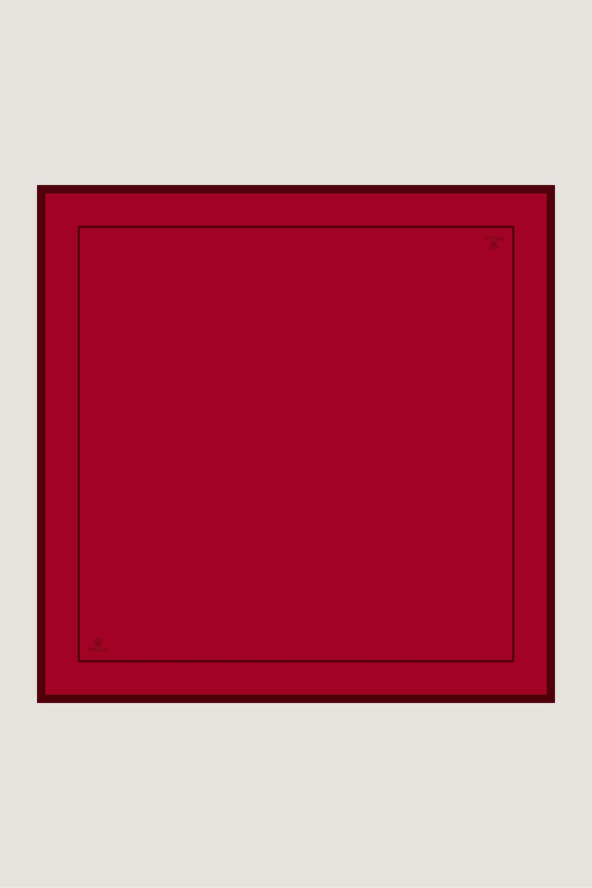 PAK TİVİL İPEK EŞARP 90*90 CM - KIRMIZI